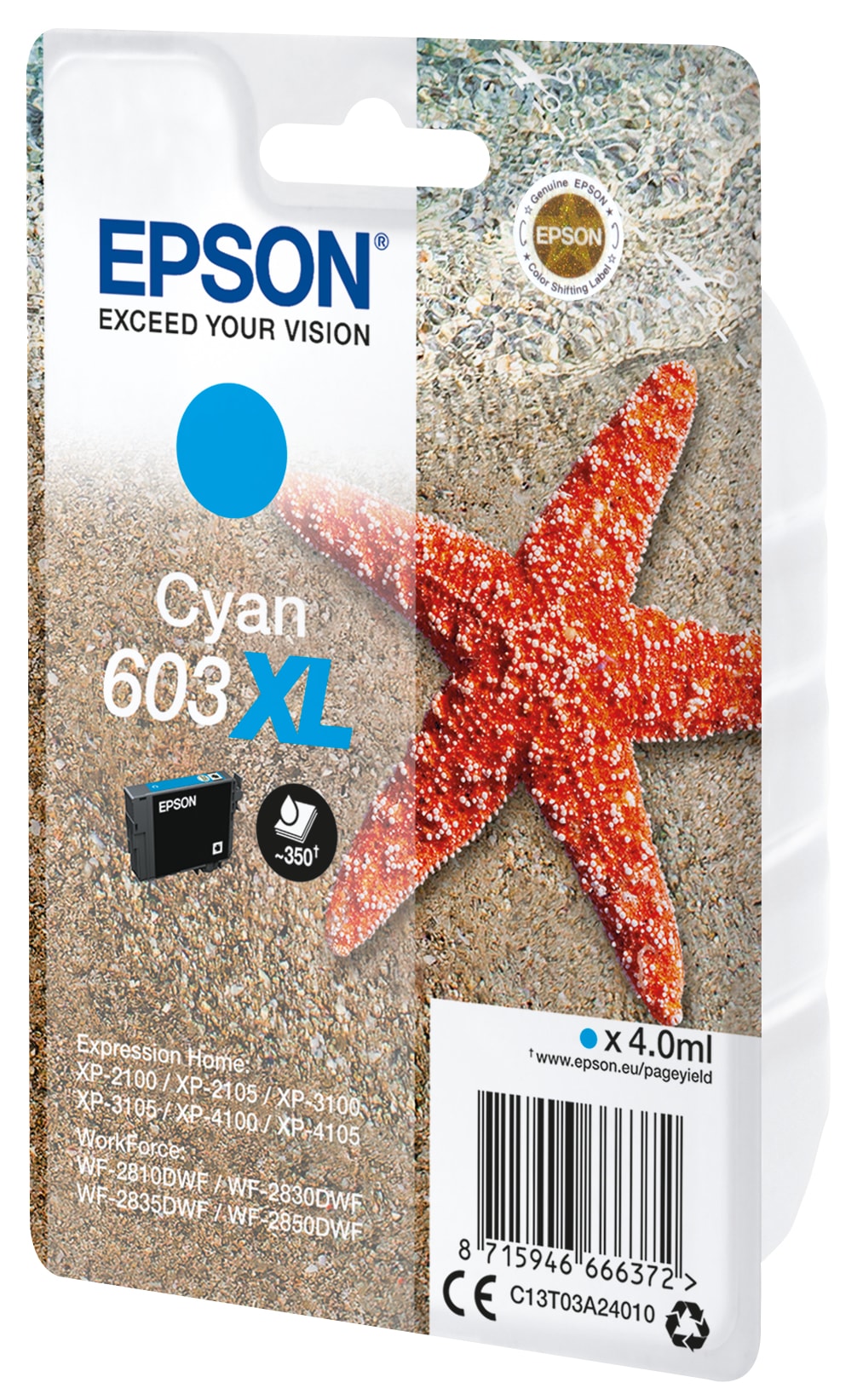 Epson Tintenpatrone »Epson Singlepack Cyan 603XL Ink«