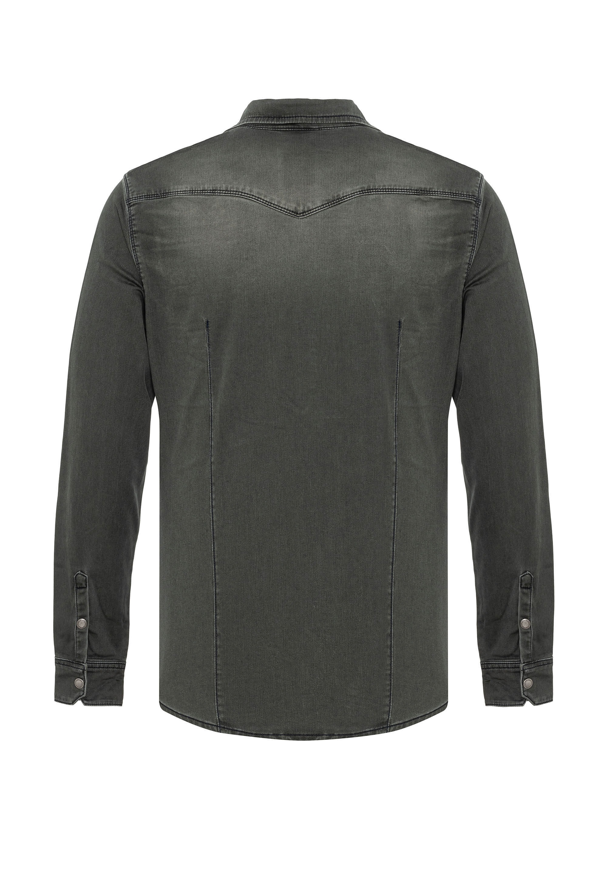 Cipo & Baxx Jeanshemd »CH189« 1 hochwertiger Denim-Stoff