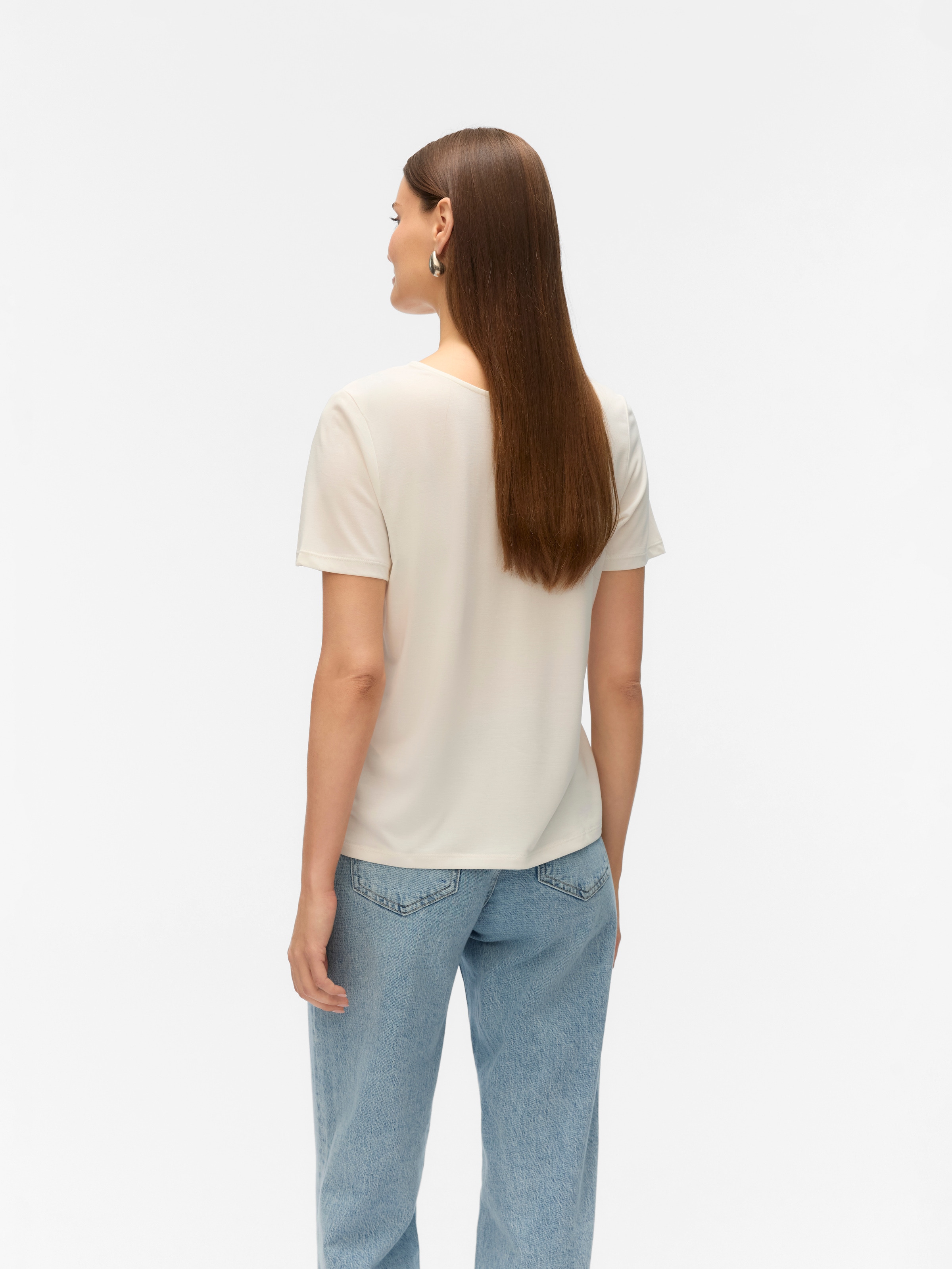 Vero Moda Kurzarmshirt »VMSAVANNAH LACE 2-WAY SS TOP JRS«