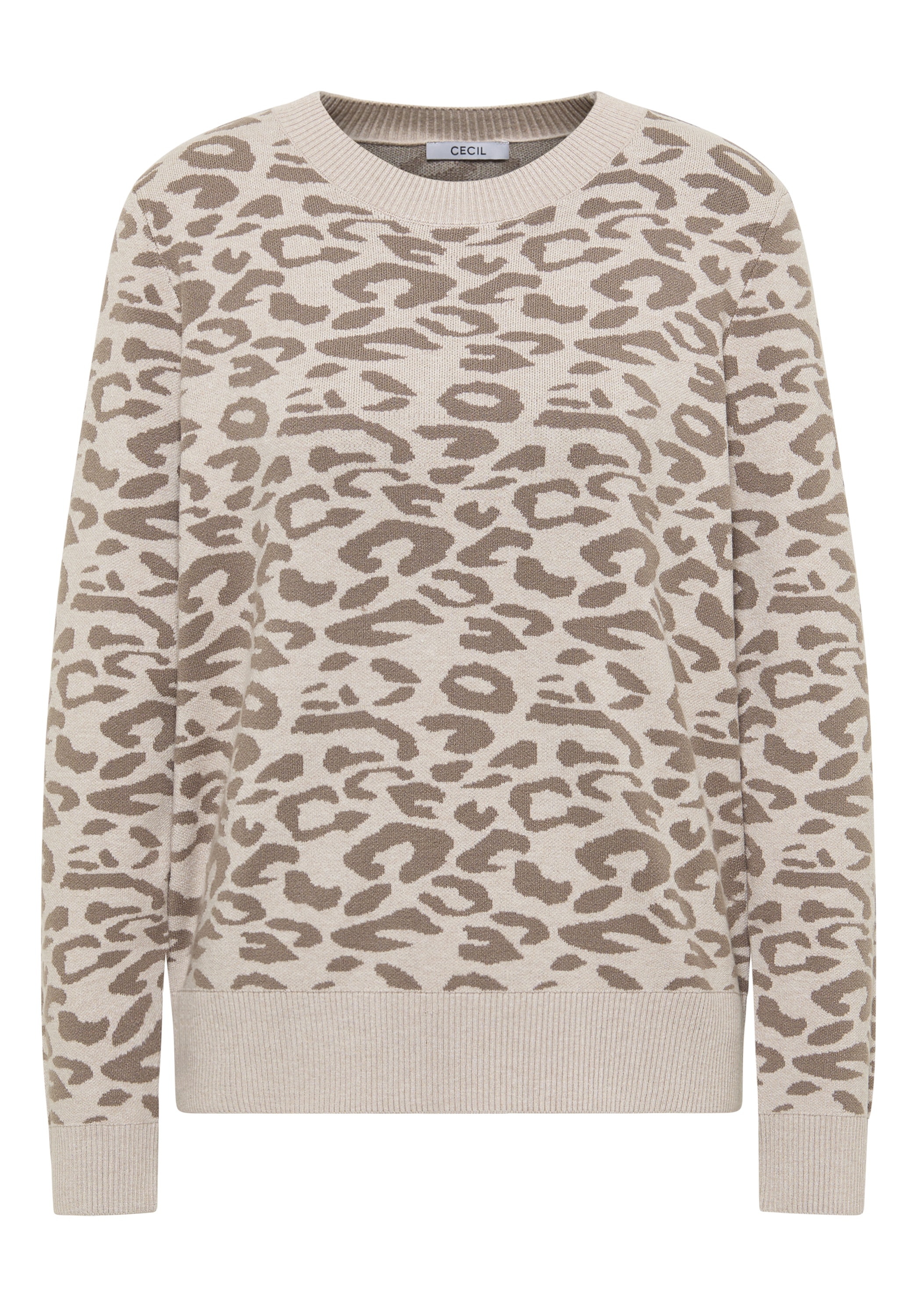 Cecil Strickpullover mit Leomuster