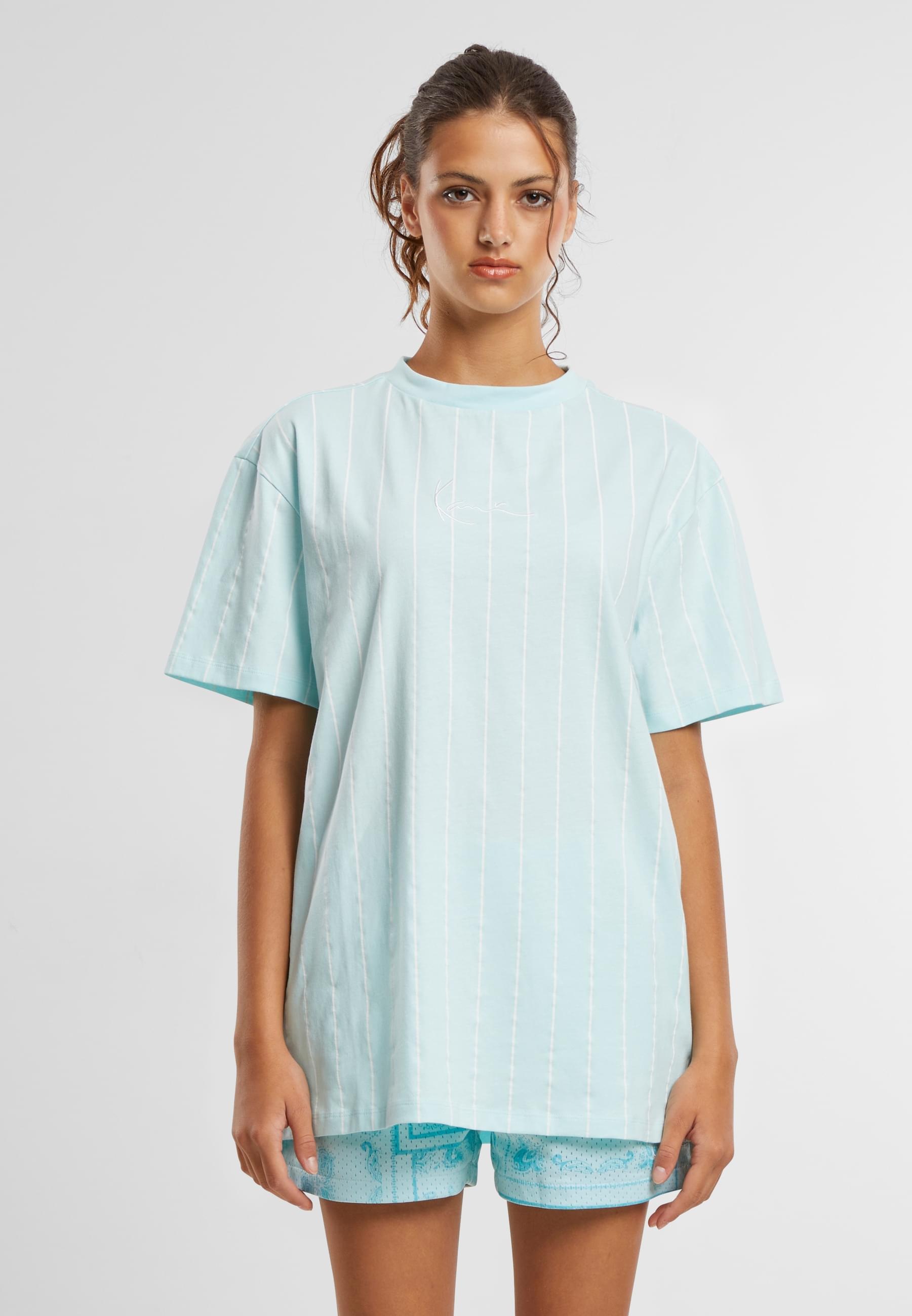 Karl Kani T-Shirt »Karl Kani Small Signature Essential Pinstripe OS Tee«, (1 tlg.)