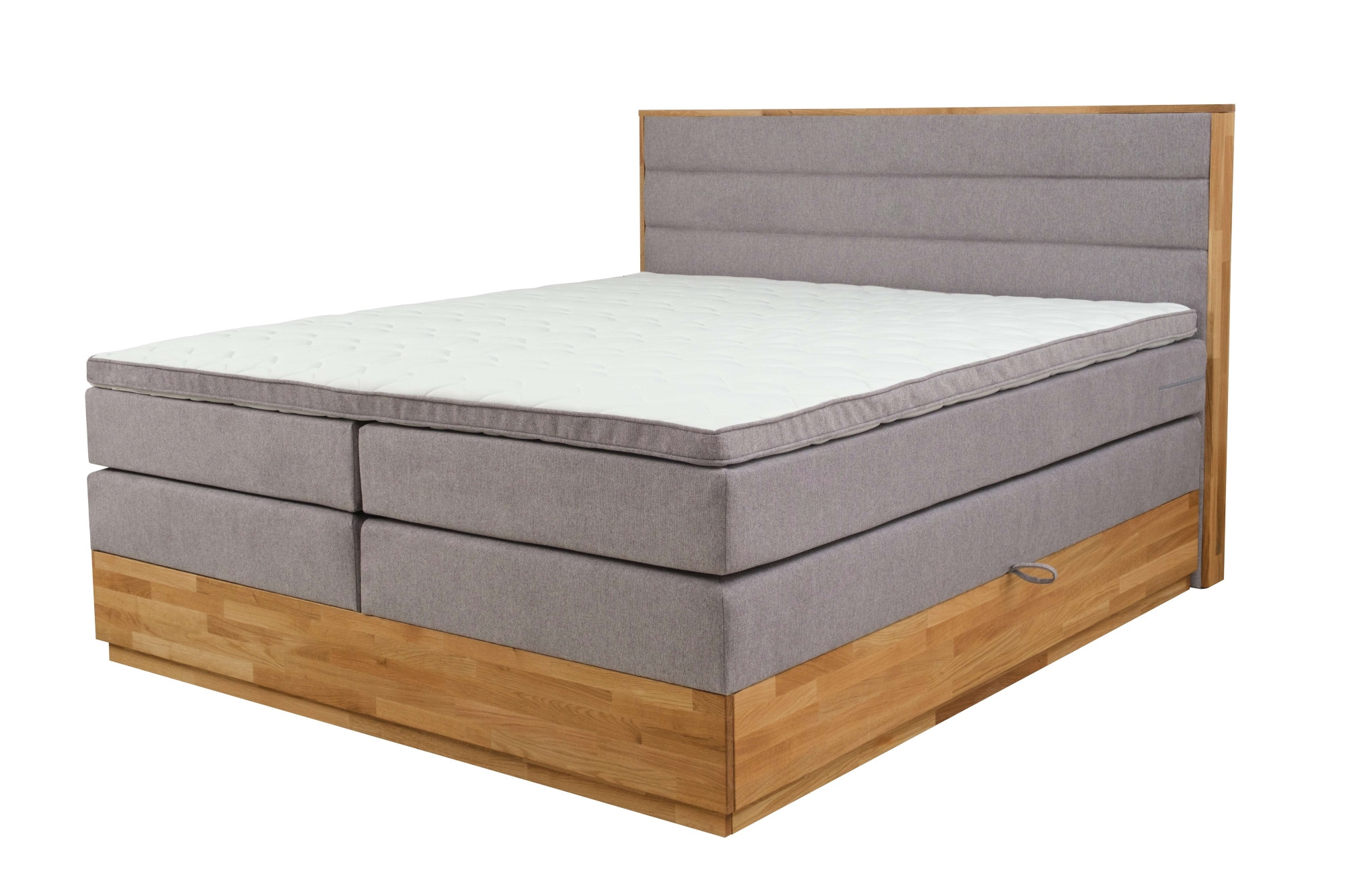 Home affaire Boxspringbett »Evelina, Doppelbett, Polsterbett, Komfortbett, 160 & 180 cm« inkl. 6 cm Topper, zwei Bettkästen, Taschen-Federkernmatratze in H3