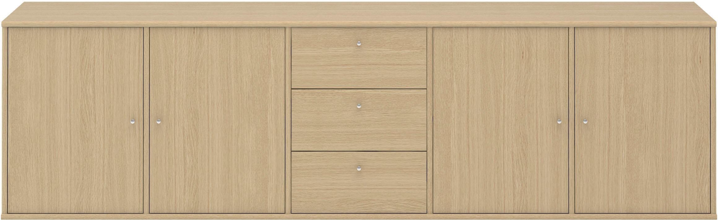 Hammel Furniture Sideboard »Mistral, Hochwertig Schrank, hängend/stehend montierbar«, mit Türen und Schubladen, B: 220 cm, anpassungsbar Designmöbel