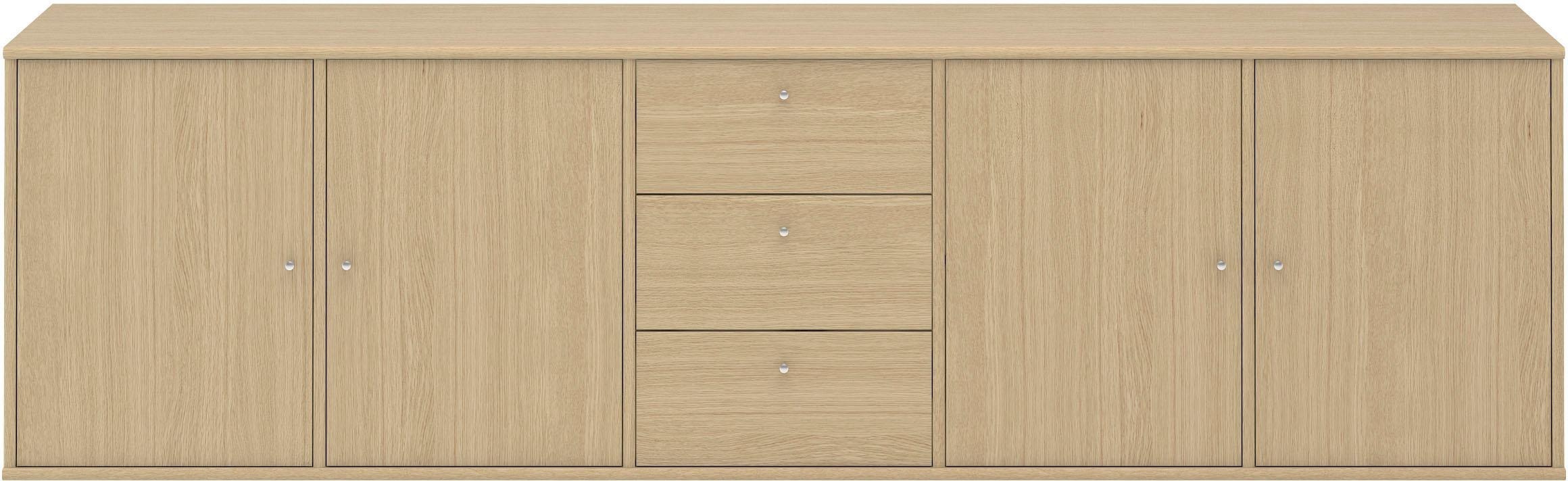 Breite: und | Schubladen, drei Sideboard BAUR mit Türen 220cm »Mistral«, Wandmontage/stehend, vier Furniture Hammel