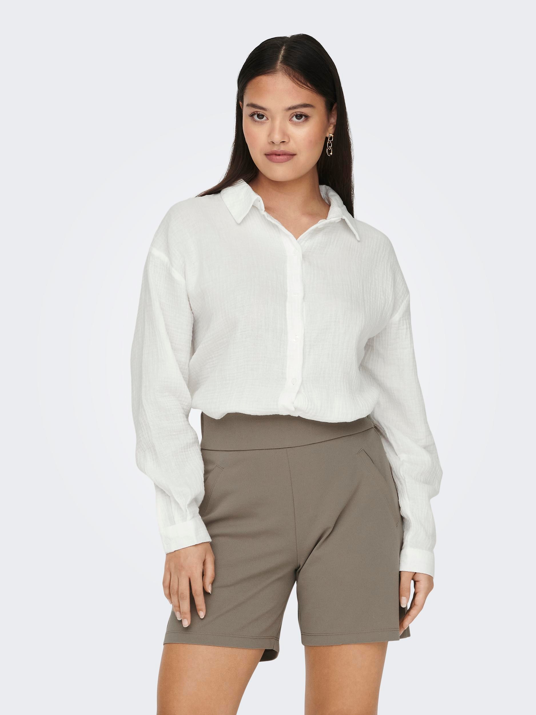 JDY Hemdbluse "JDYTHEIS LIFE L/S LOOSE SHIRT WVN NOOS", aus Musselin günstig online kaufen