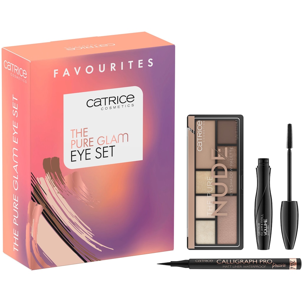 Catrice Augen-Make-Up-Set »The Pure Glam Eye Set«, (Set, 3 tlg.)