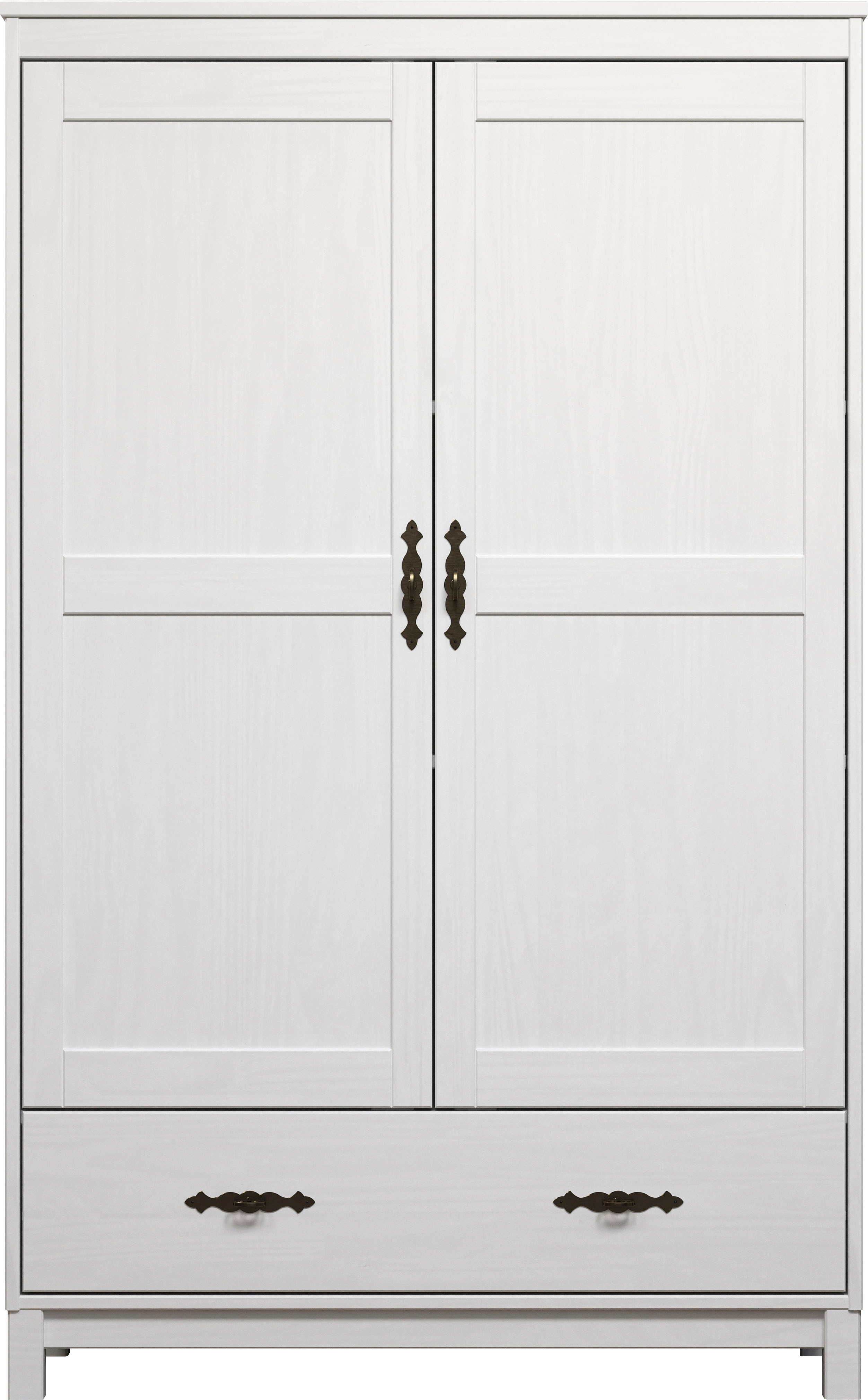 Thumbnail - Home affaire Kleiderschrank "Sandnes", (1 St.), Drehtürenschrank aus Massivholz mit besonderen Metallgriffen