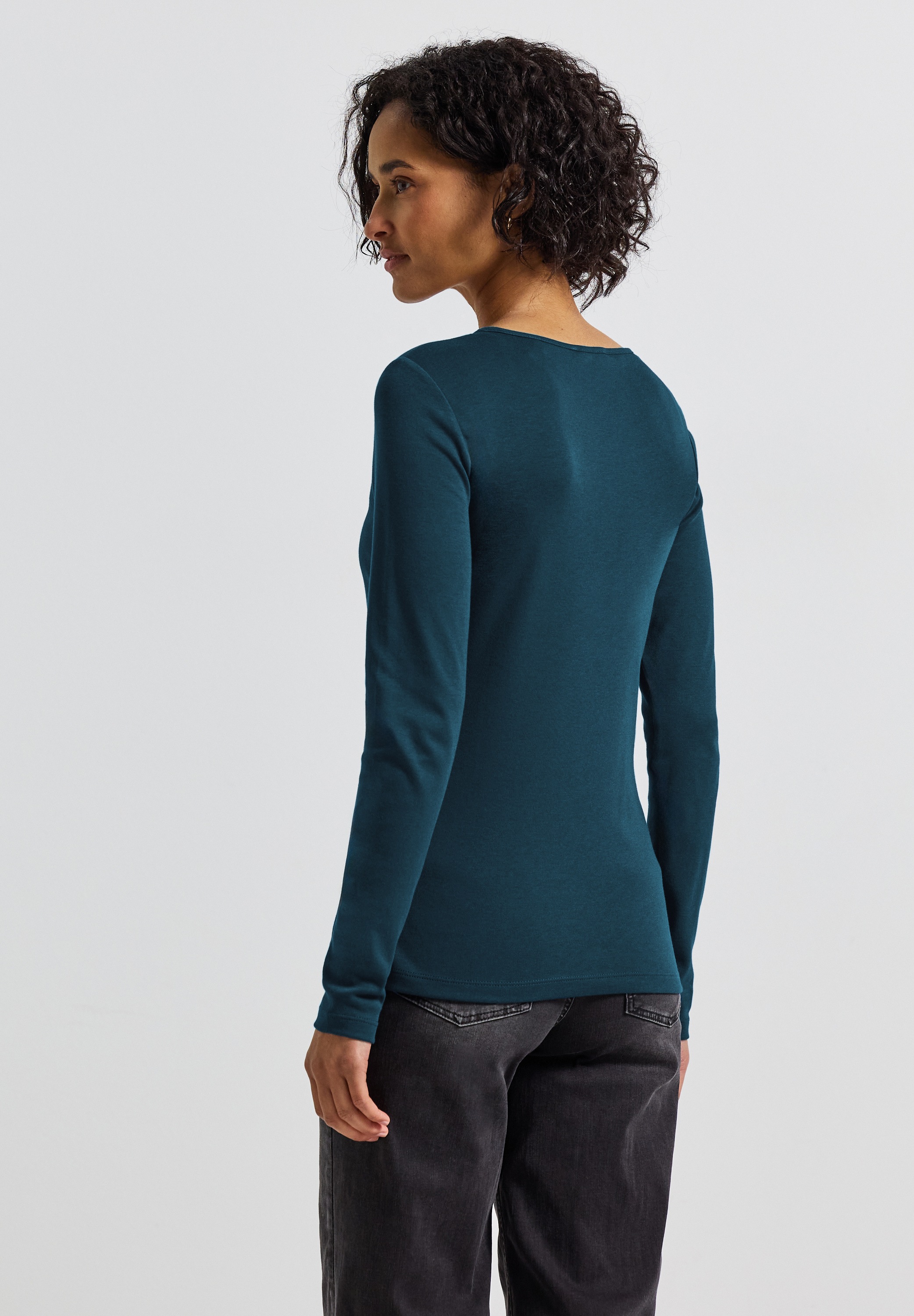 STREET ONE Langarmshirt, im soften Baumwoll-Mix