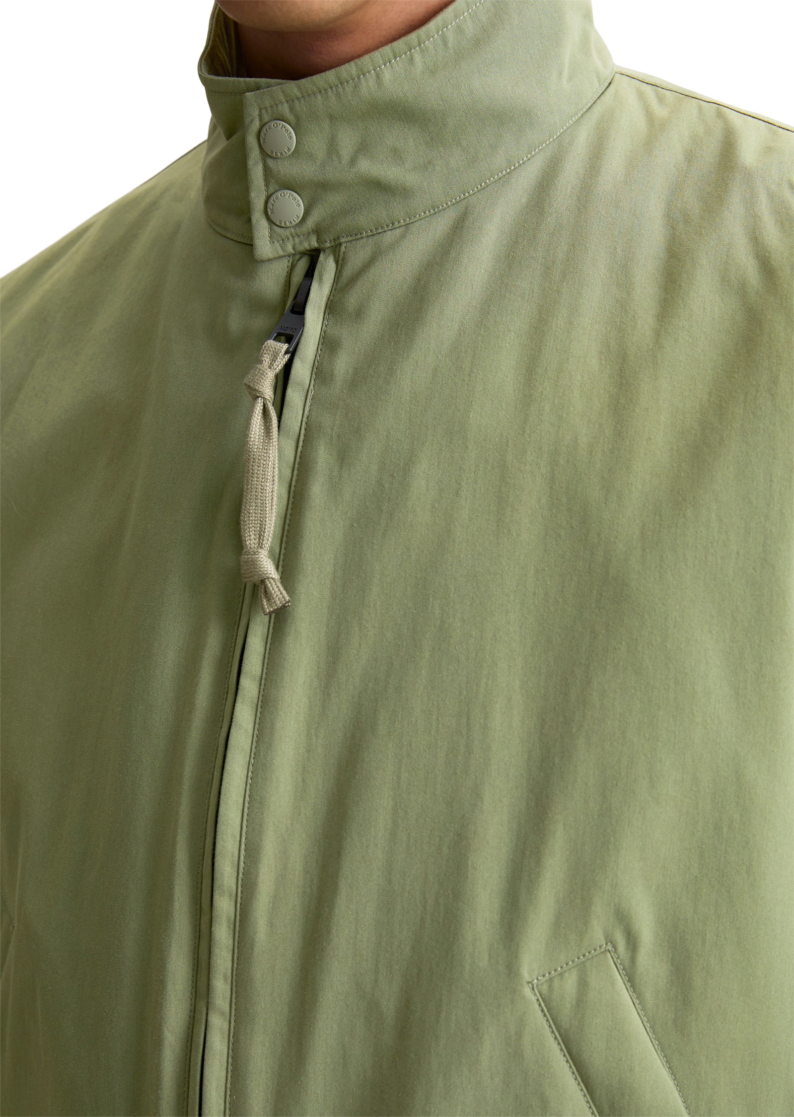 Marc O'Polo DENIM Outdoorjacke »mit elastischem Bund«, ohne Kapuze