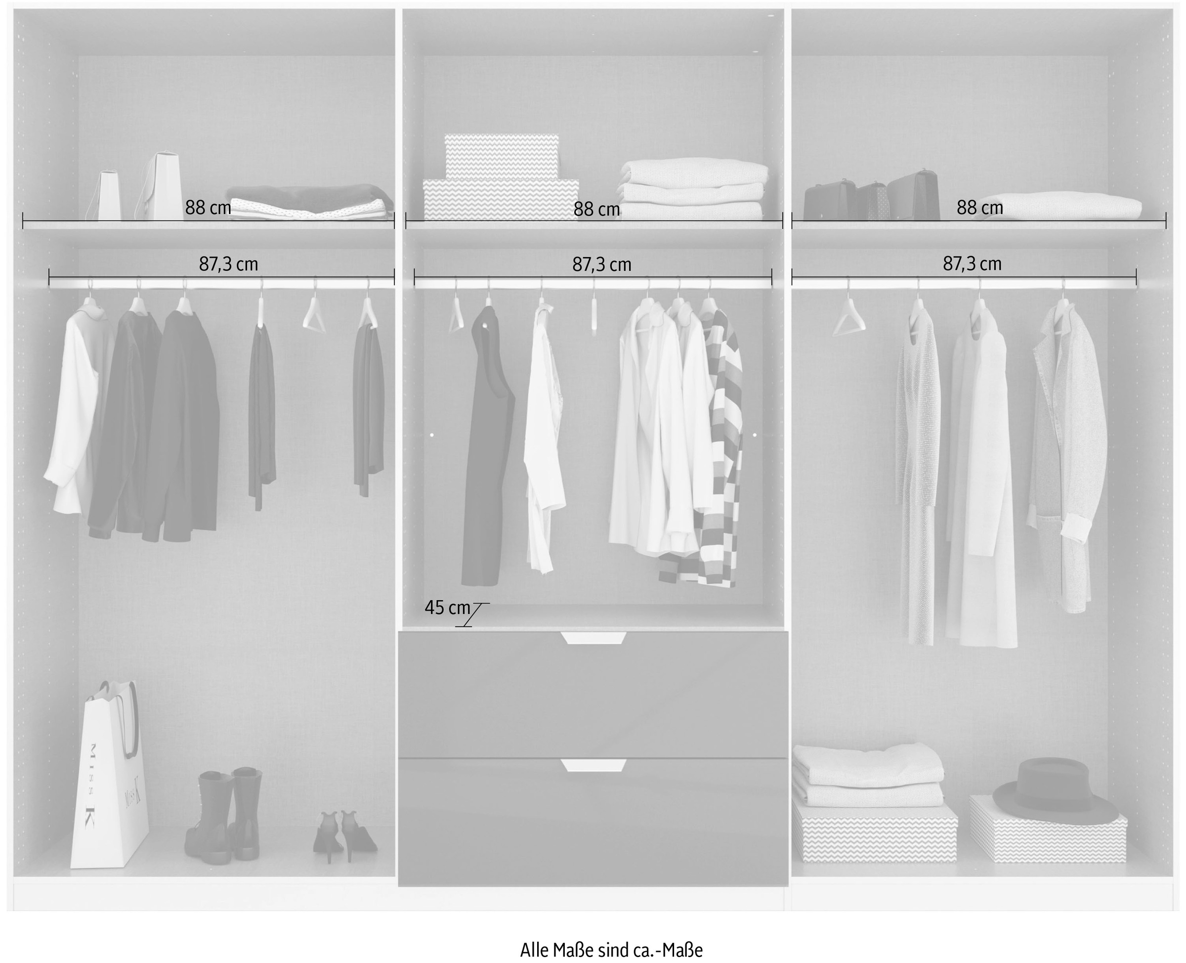 rauch Drehtürenschrank »Glamour by Quadra Spin«