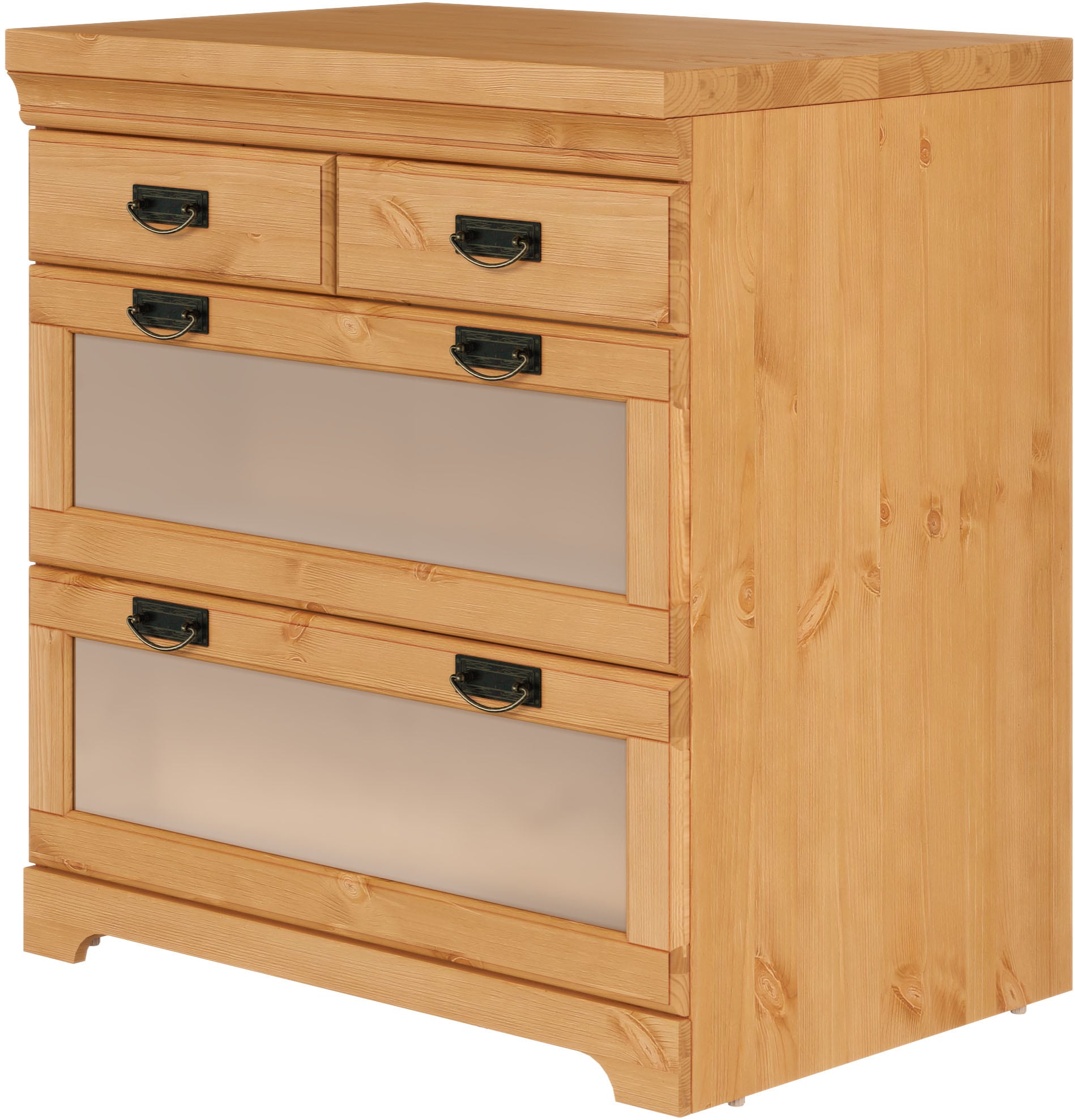 Home affaire Unterschrank "Rügen", Breite 80 cm, Kiefer massiv, Schubkästen günstig online kaufen