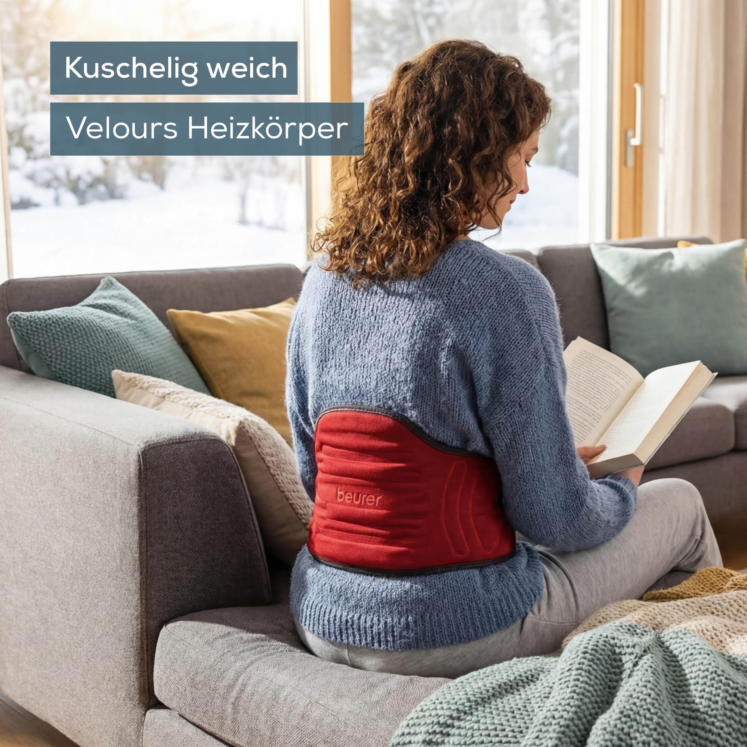BEURER Heizkissen »HK 55 Multifunktionsheizkissen« Körpergerechte Form für Bauch, Rücken und Gelenke