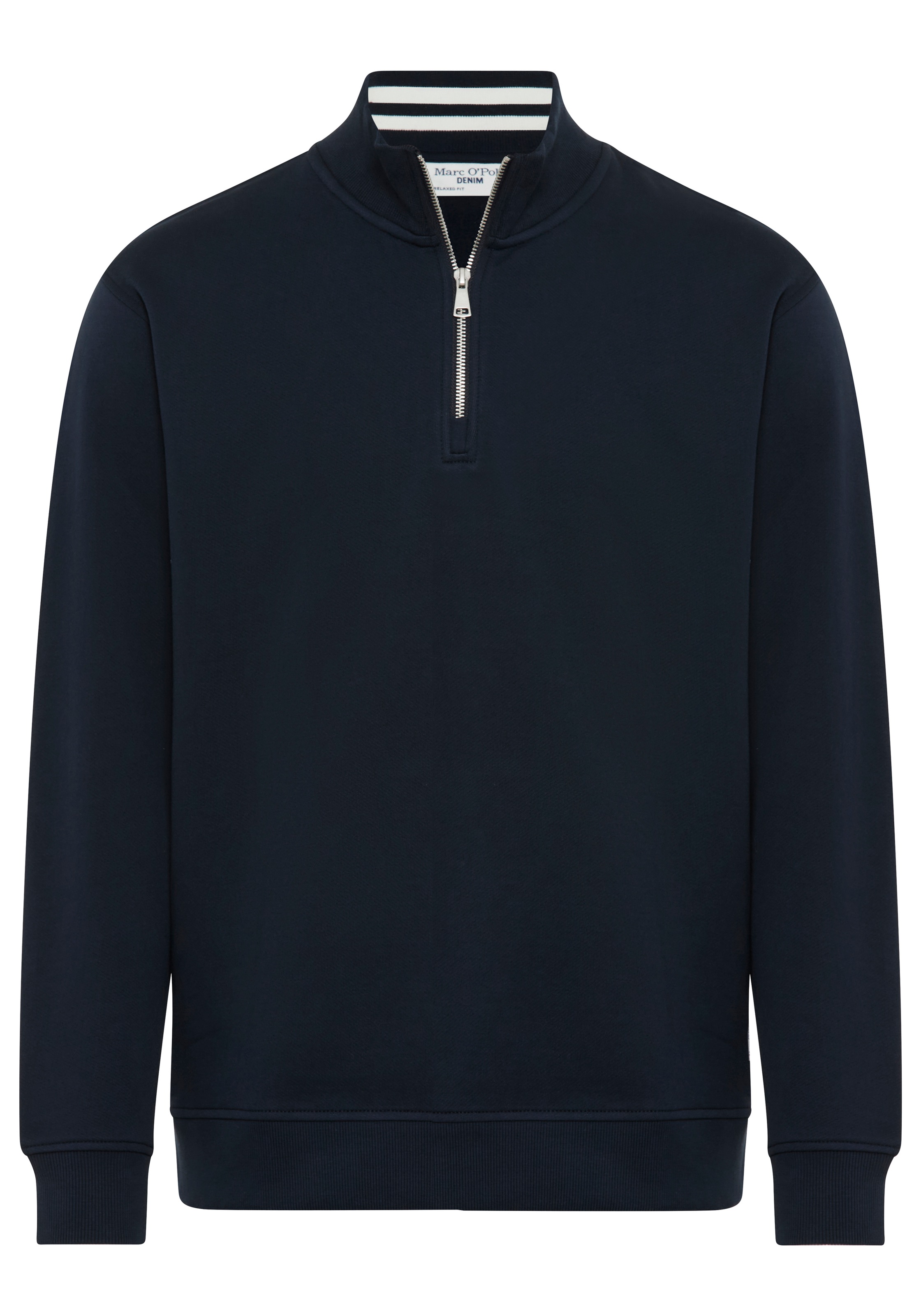 Marc OPolo DENIM Sweatshirt "mit Troyerkragen", relaxed fit, aus Bio-Baumwo günstig online kaufen