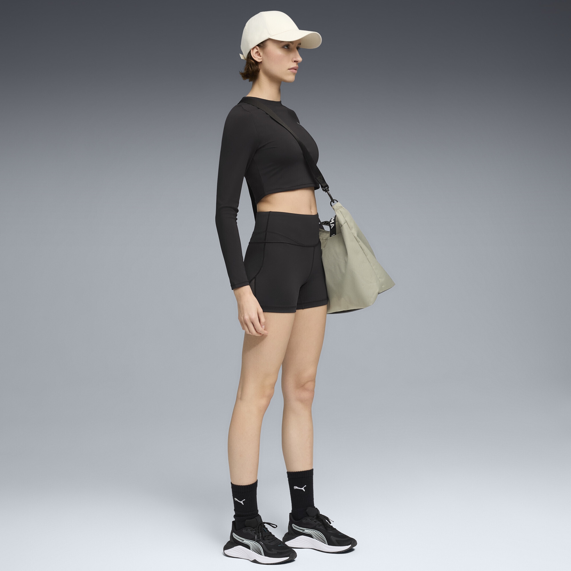 PUMA Trainingsshirt »PUMA SHAPE Cropped Langarm-Top Damen«