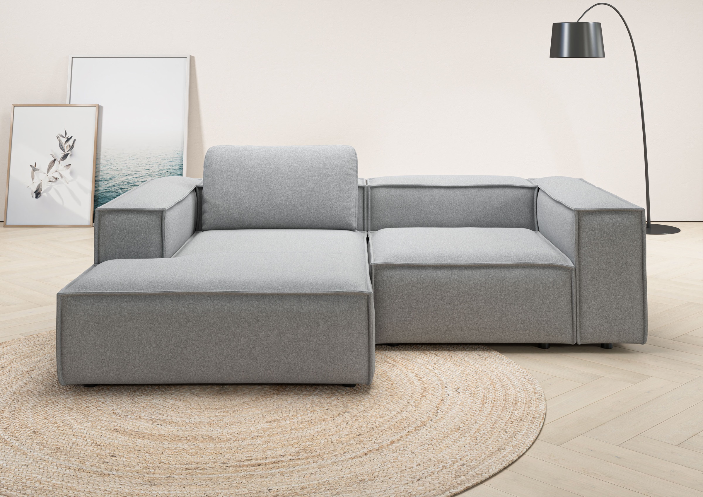 Places of Style Ecksofa "Watertown, kompakte L-Form, 246 cm breite für klei günstig online kaufen