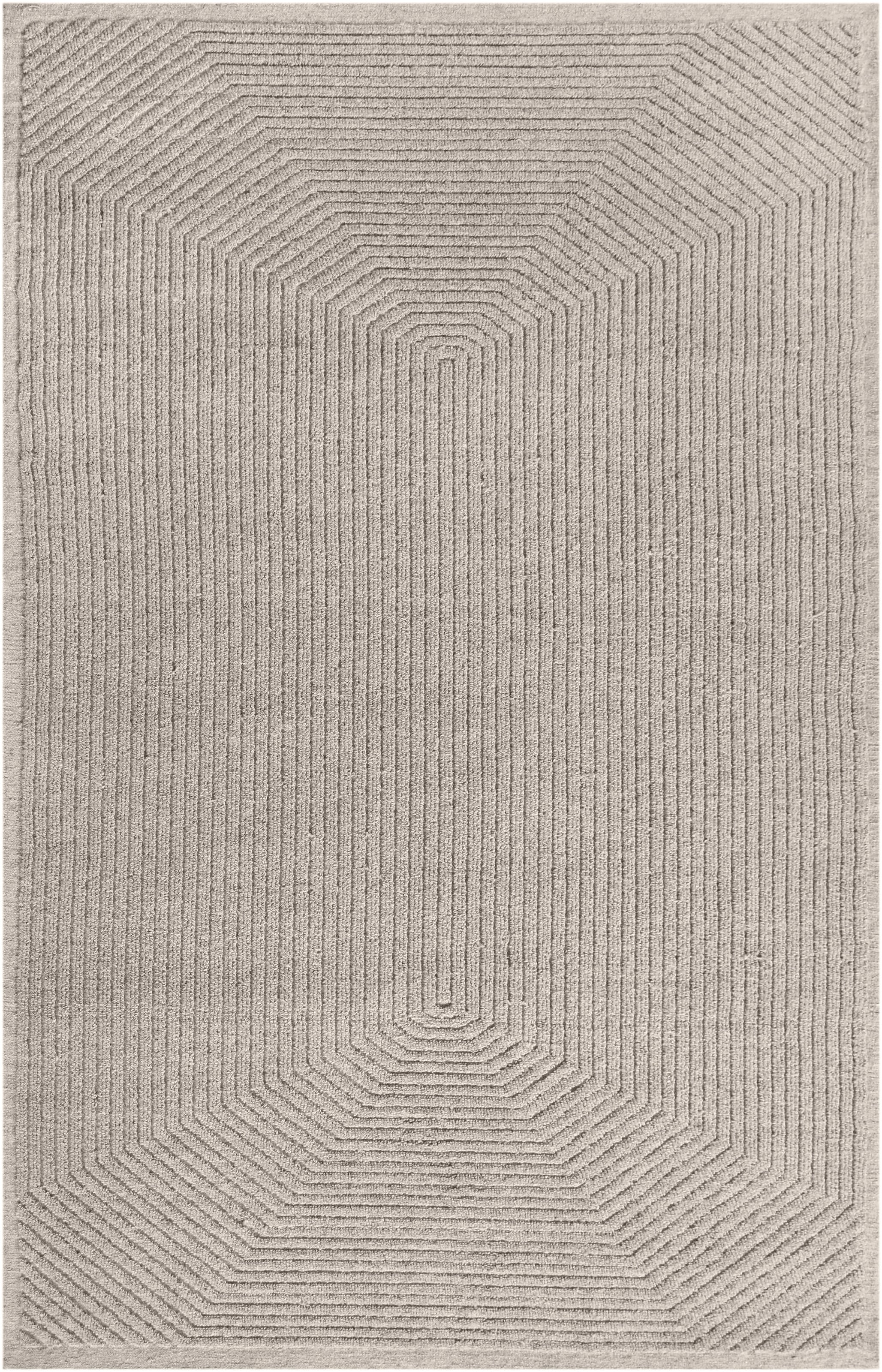 my home Wollteppich »Sola«, rechteckig, 12 mm Höhe, Hoch-Tief-Struktur, Handgearbeitet,Wohnzimmer, Schlafzimmer, Esszimmer