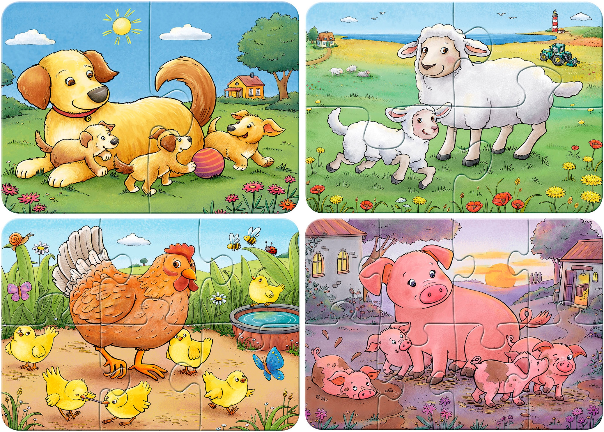 Ravensburger Puzzle »my first puzzles, Kleine Bauernhoftiere«, Made in Europe