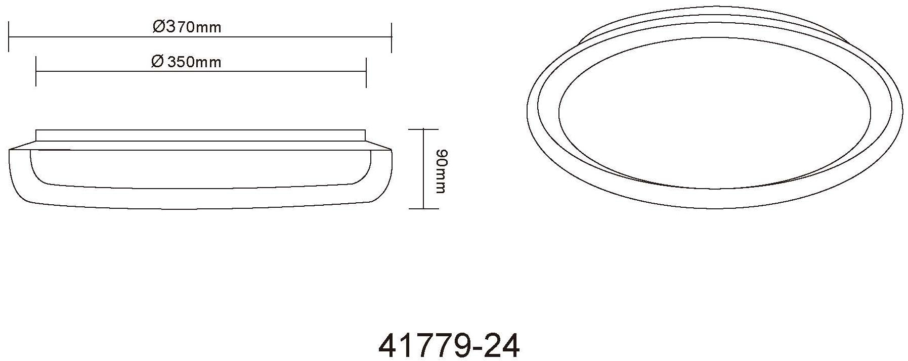 GLOBO LIGHTING LED Deckenleuchte »TYRONE«, Leuchtmittel LED-Modul | LED fest integriert, Deckenlampe/CCT 2700/4000/6000K/rund/Wohnzimmer/Schlafzimmer
