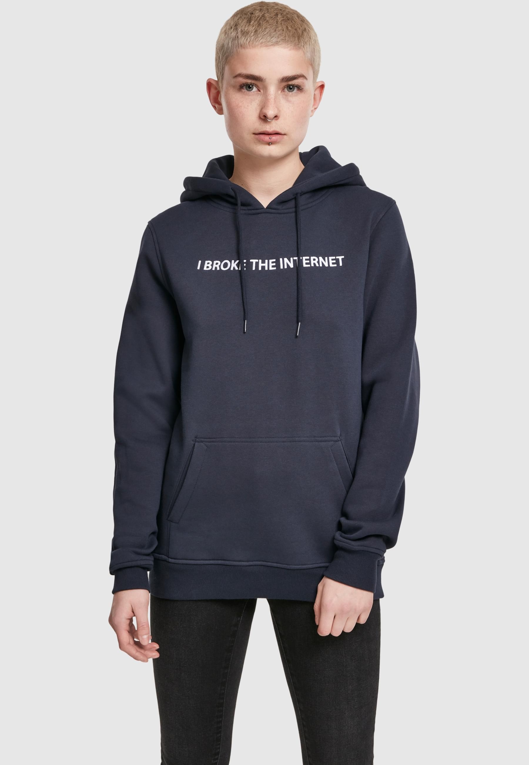 MisterTee Kapuzenpullover »MisterTee Damen Ladies I broke Hoody«, (1 tlg.)