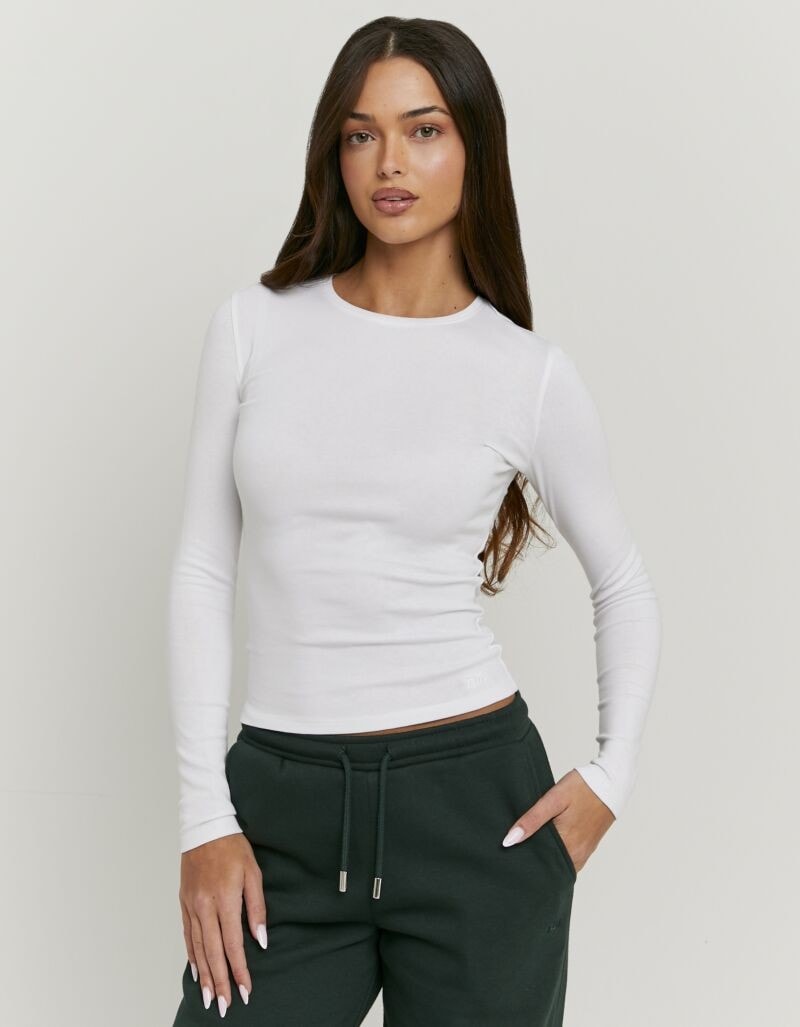 Tally Weijl Langarmshirt "STSCOBELGI" Baumwollmischung, Basic Longsleeve mi günstig online kaufen