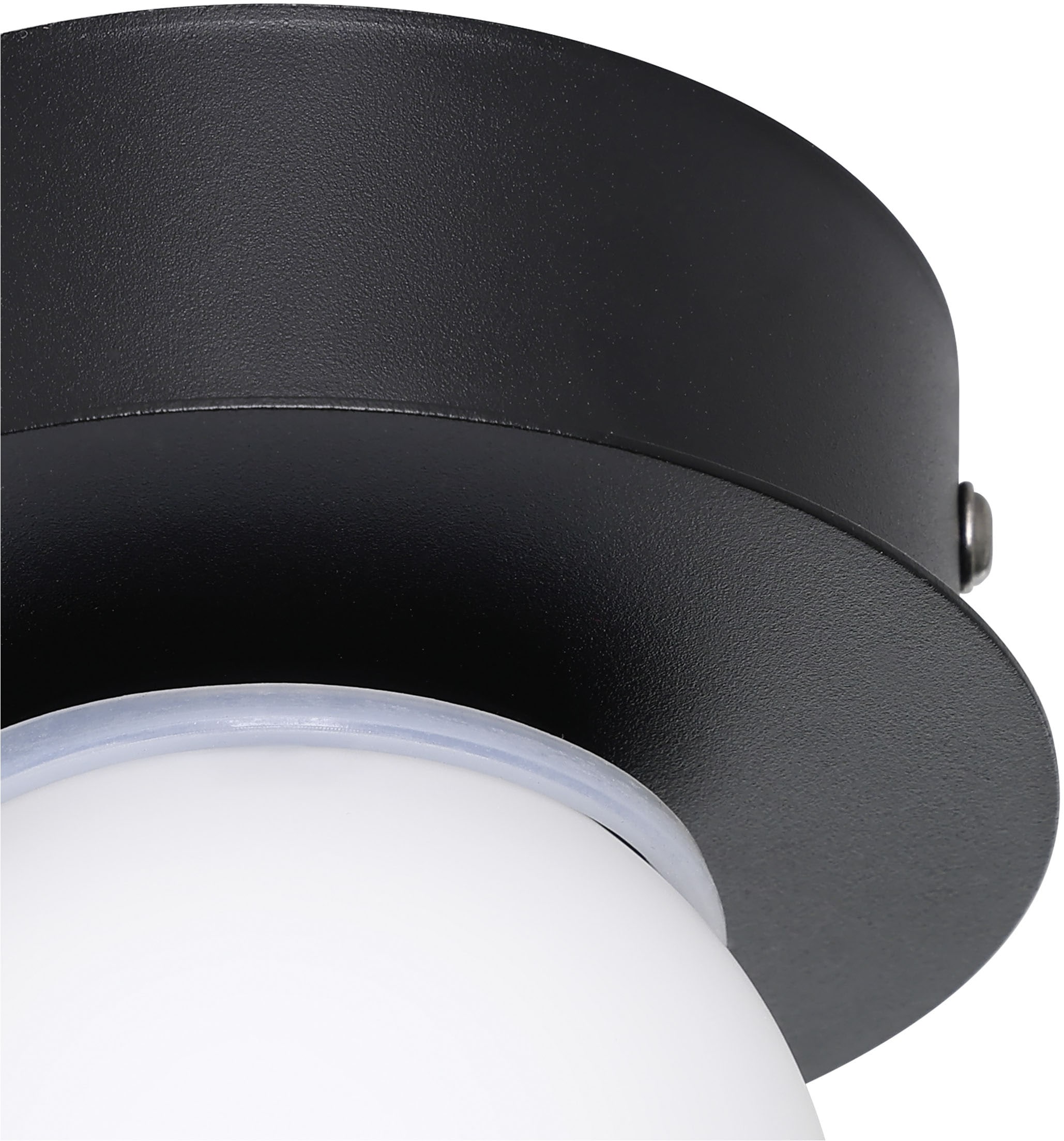 EGLO Deckenleuchte »MOSIANO Wand- / Deckenlampe - Stahl - LED - 1X3,3W - IP44« LED-Modul 1 Stk. Warmweiß Wohzimmerlampe, Esszimmerlampe, Flur, Schlafzimmer, H11,5 x Ø11 cm