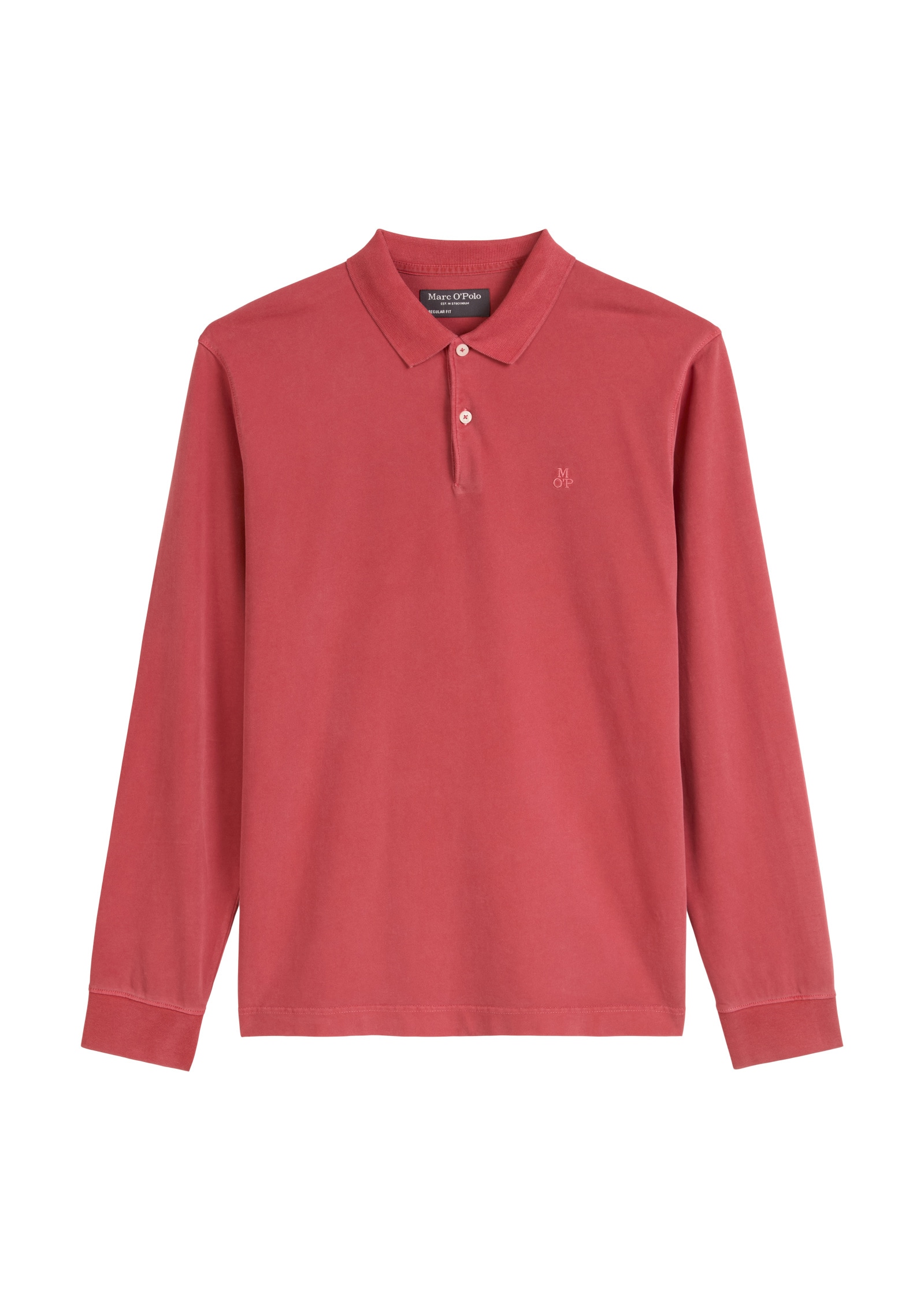 Marc O'Polo Langarm-Poloshirt »aus reiner Bio-Baumwolle«