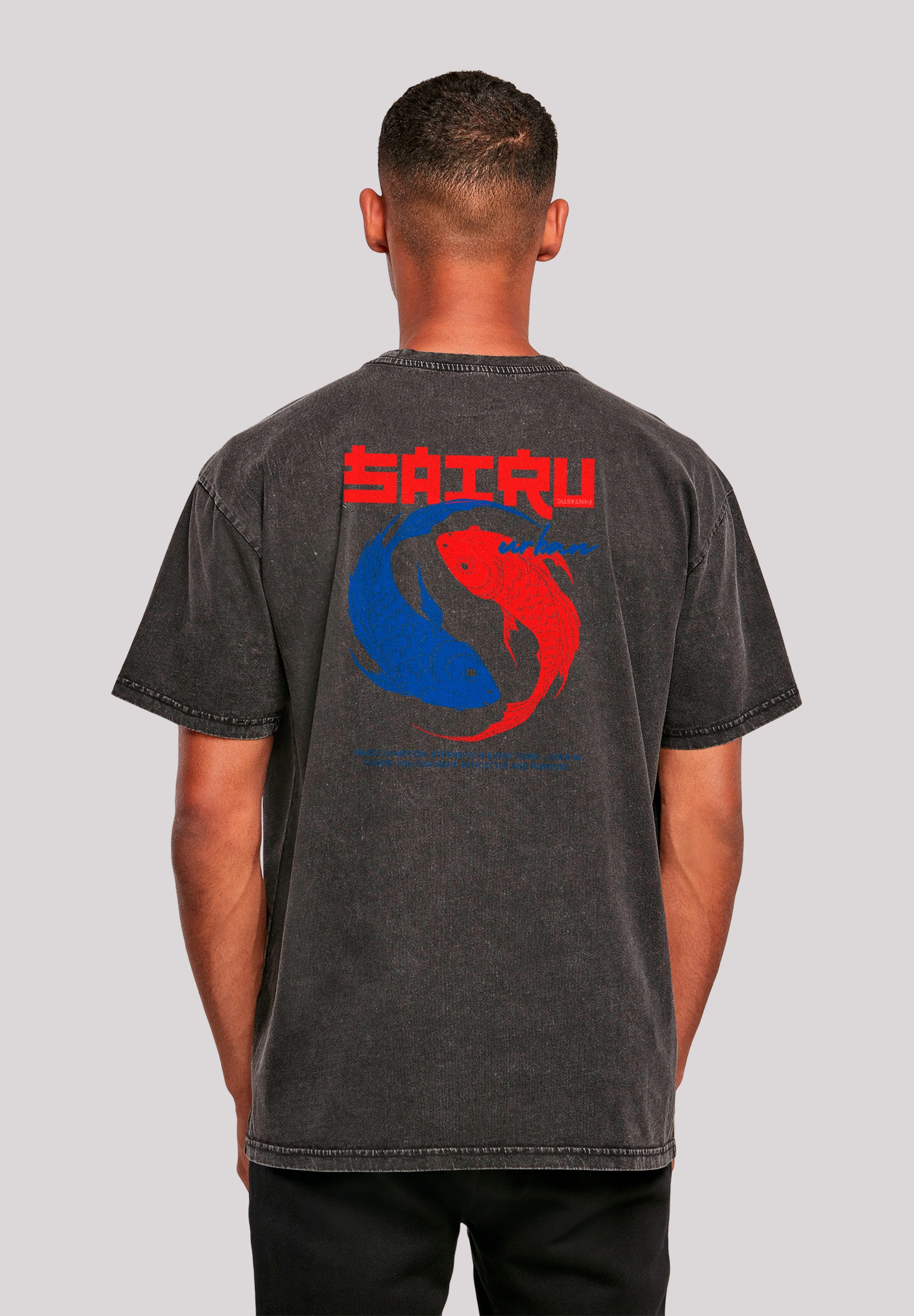 F4NT4STIC T-Shirt »Koi Fish Oversize Japan Streetstyle« Japan Streetwear Styles