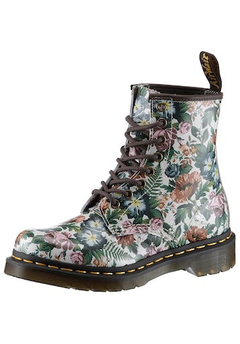 Schnürboots »1460«, Blockabsatz, Schnürschuh, Stiefelette mit coolem Print