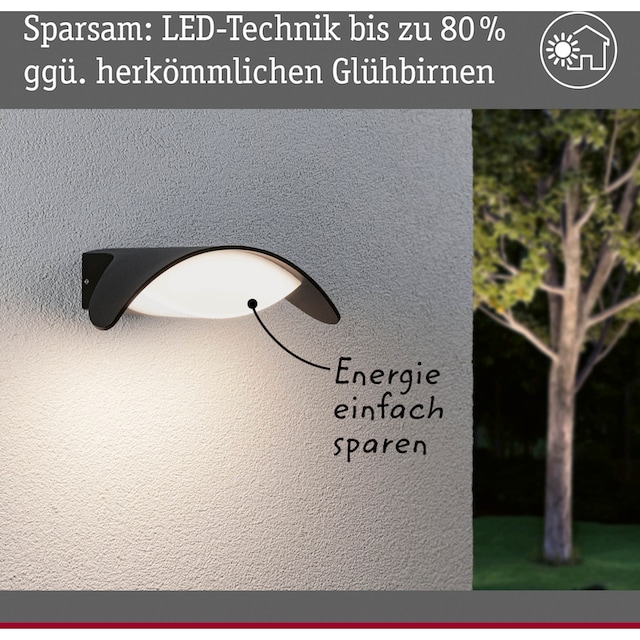 Paulmann LED Außen-Wandleuchte »Outdoor 230V Mesana IP44 anthrazit«, 1  flammig-flammig, IP44 | BAUR