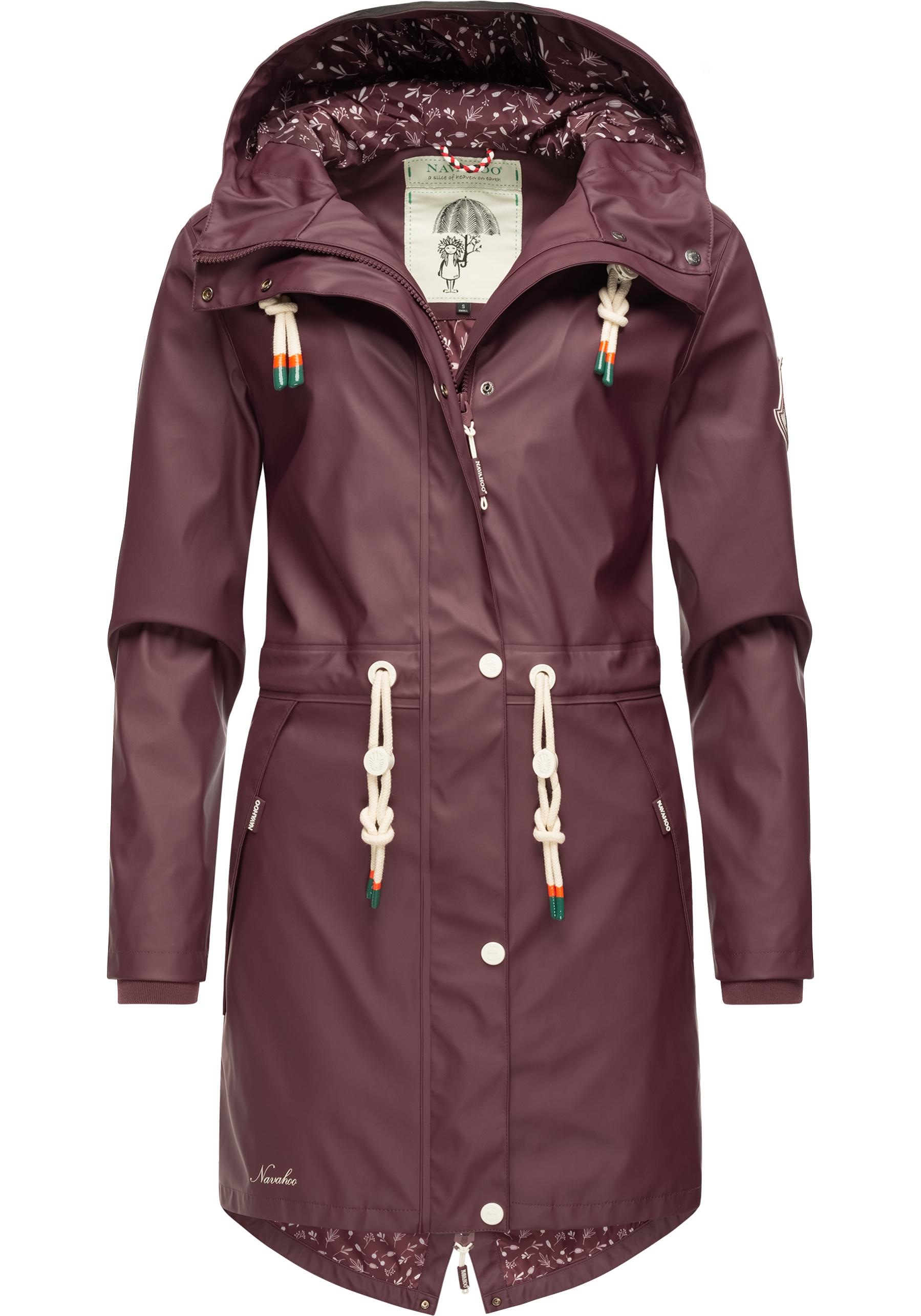 Navahoo Regenjacke "Tropical Stormoo", mit Kapuze, modischer Damen Outdoor Regenmantel