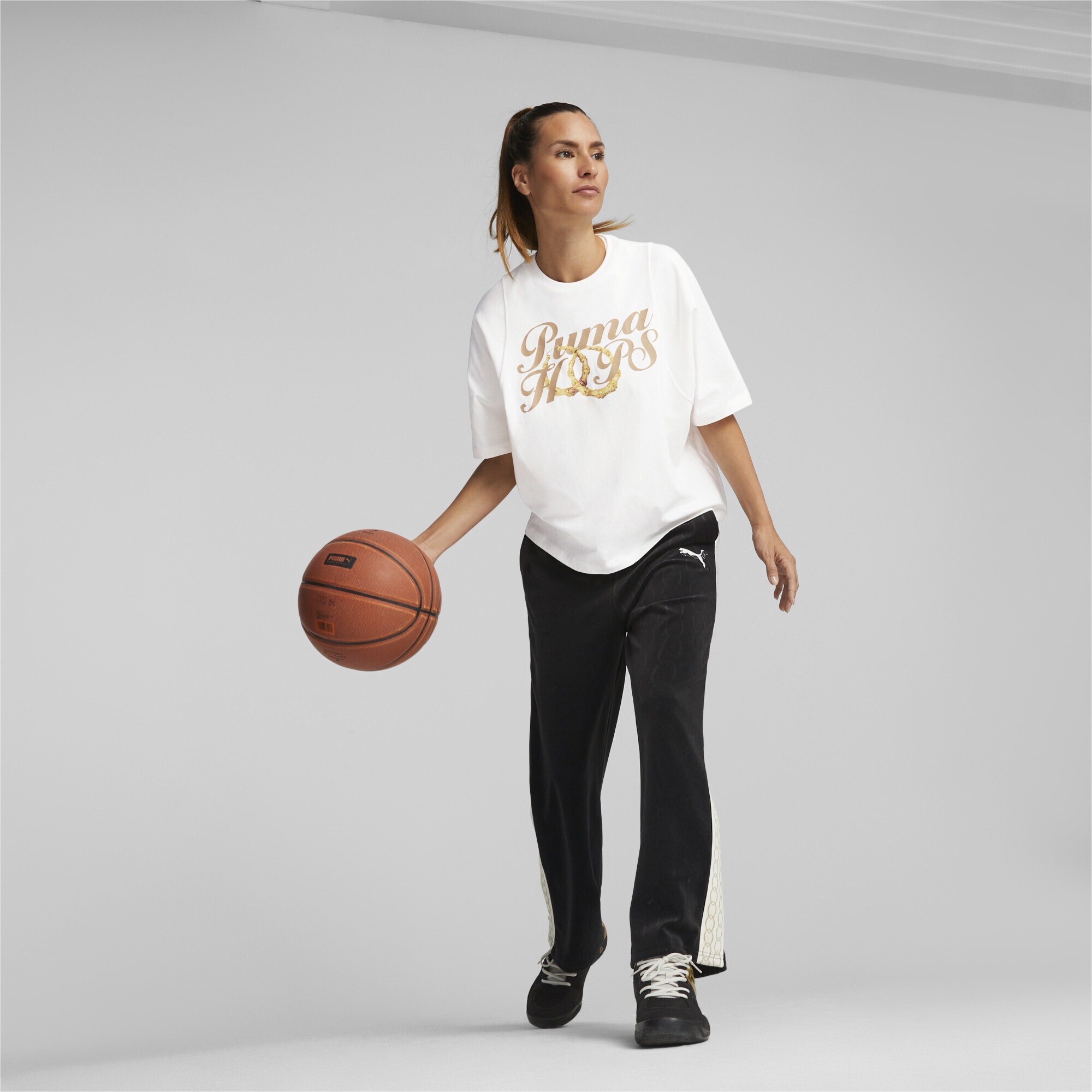 Damen« für BAUR T-Shirt Standard Trainingsshirt Basketball | bestellen »Gold PUMA