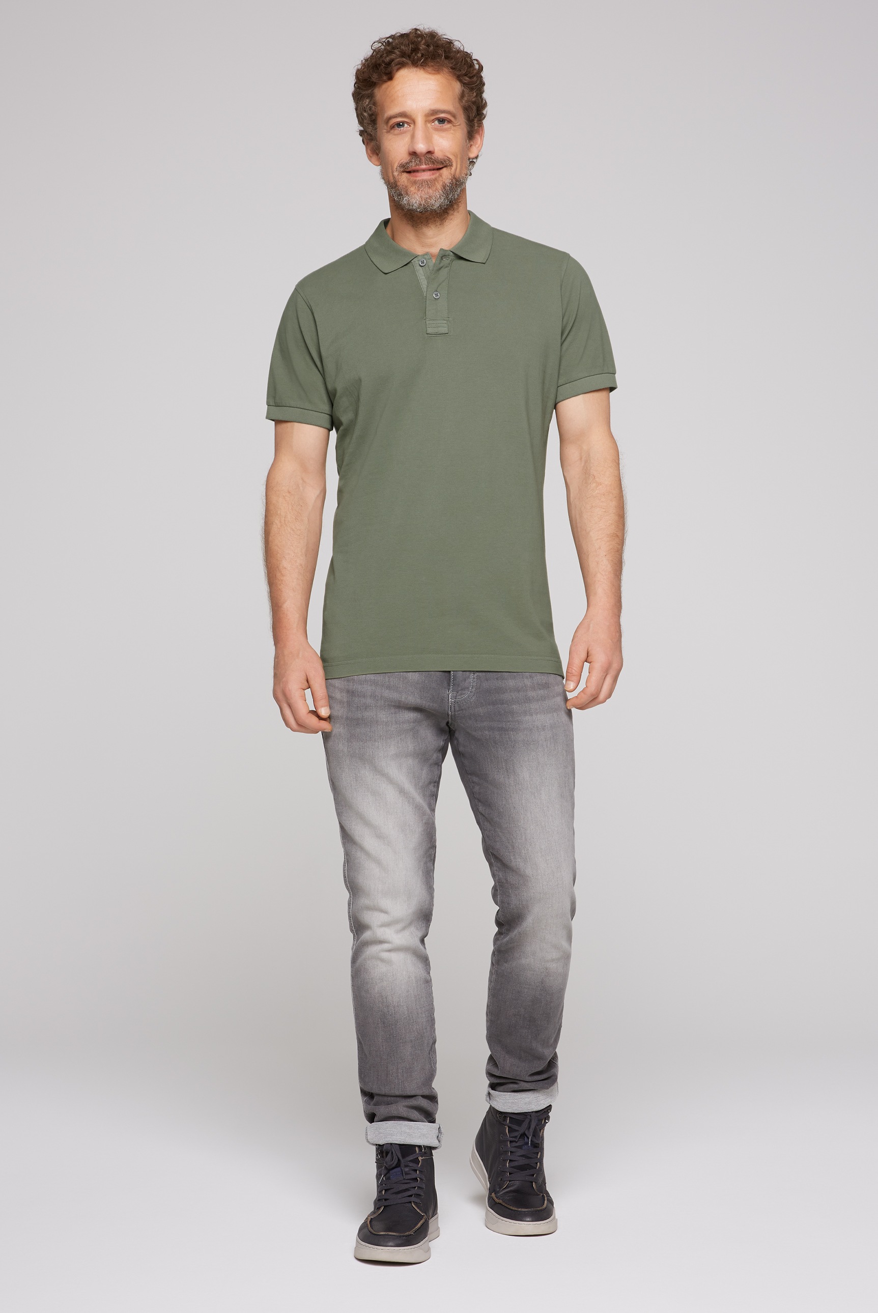 CAMP DAVID Poloshirt, mit Seitenschlitze