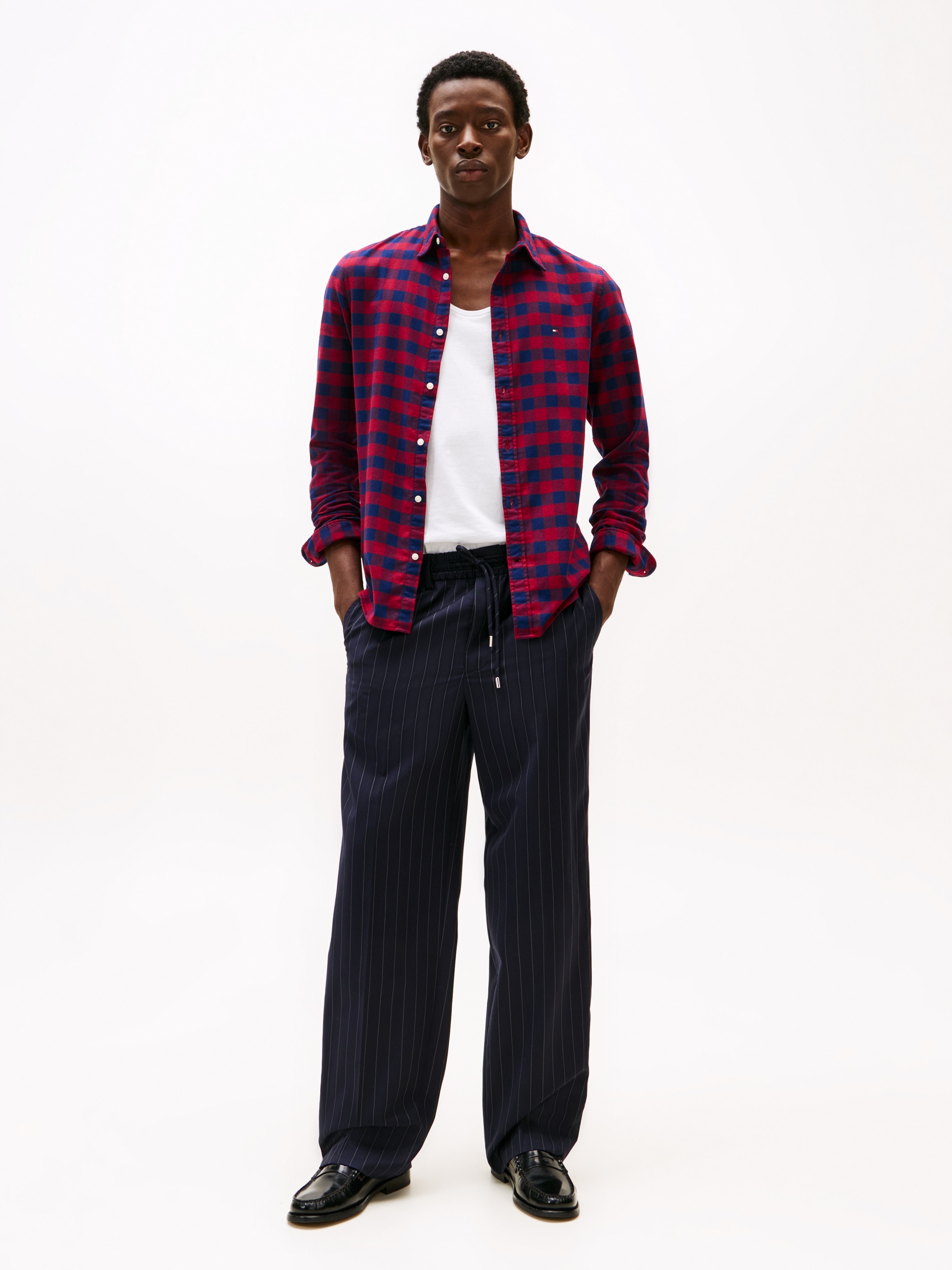 Tommy Hilfiger Langarmhemd »BRUSHED GINGHAM SF SHIRT«, modisch kariert