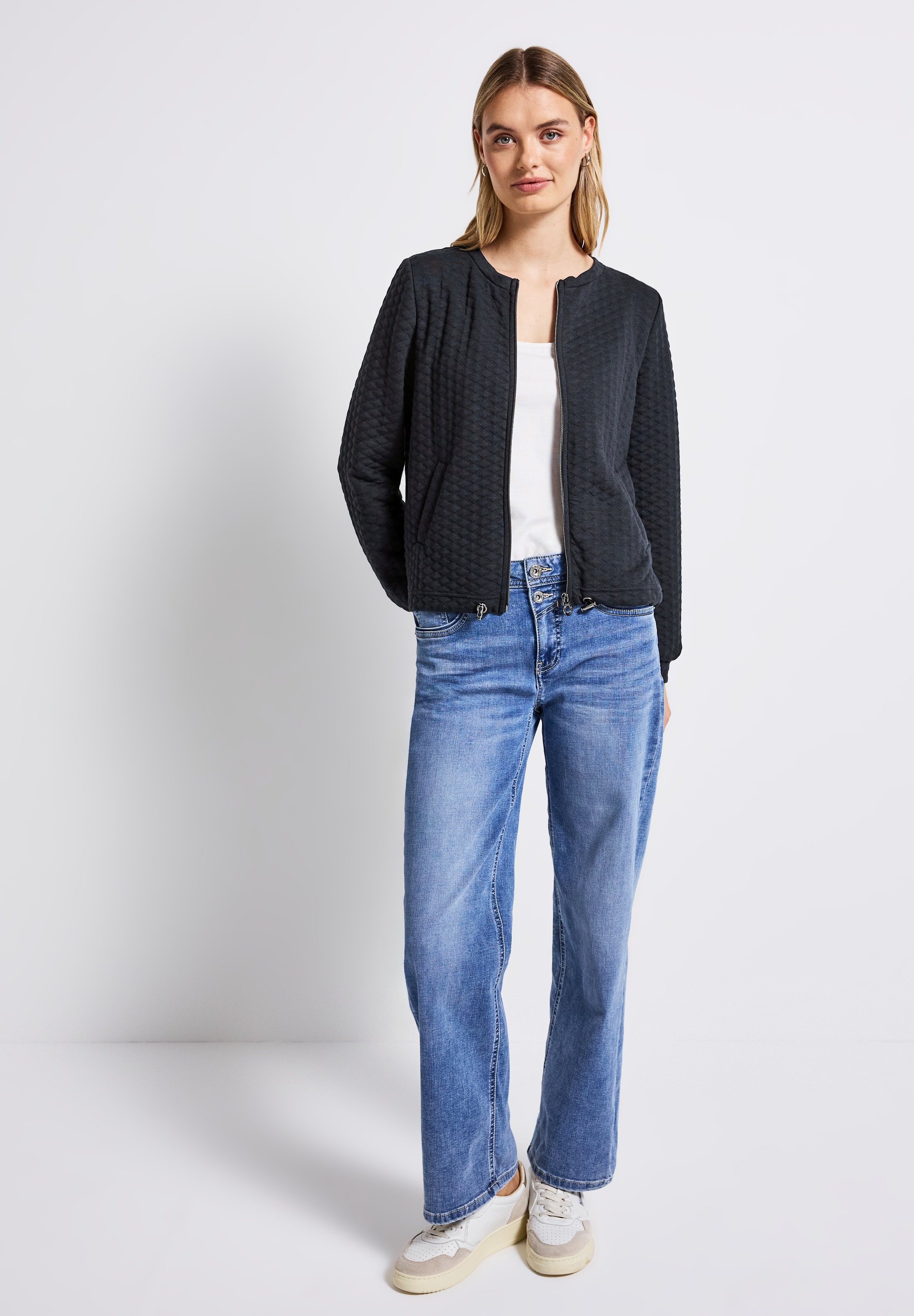 STREET ONE Cardigan, mit Struktur-Muster