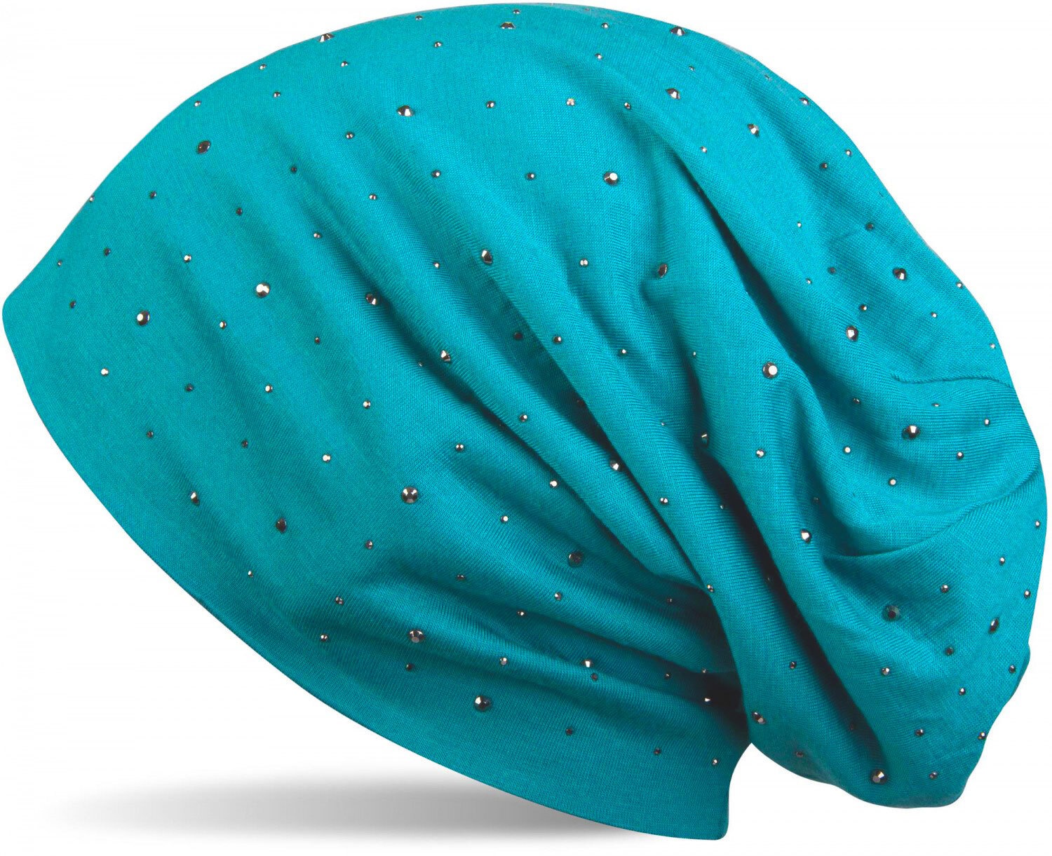 styleBREAKER Beanie "Beanie mit Strass Nieten Applikation" 1 Stk.