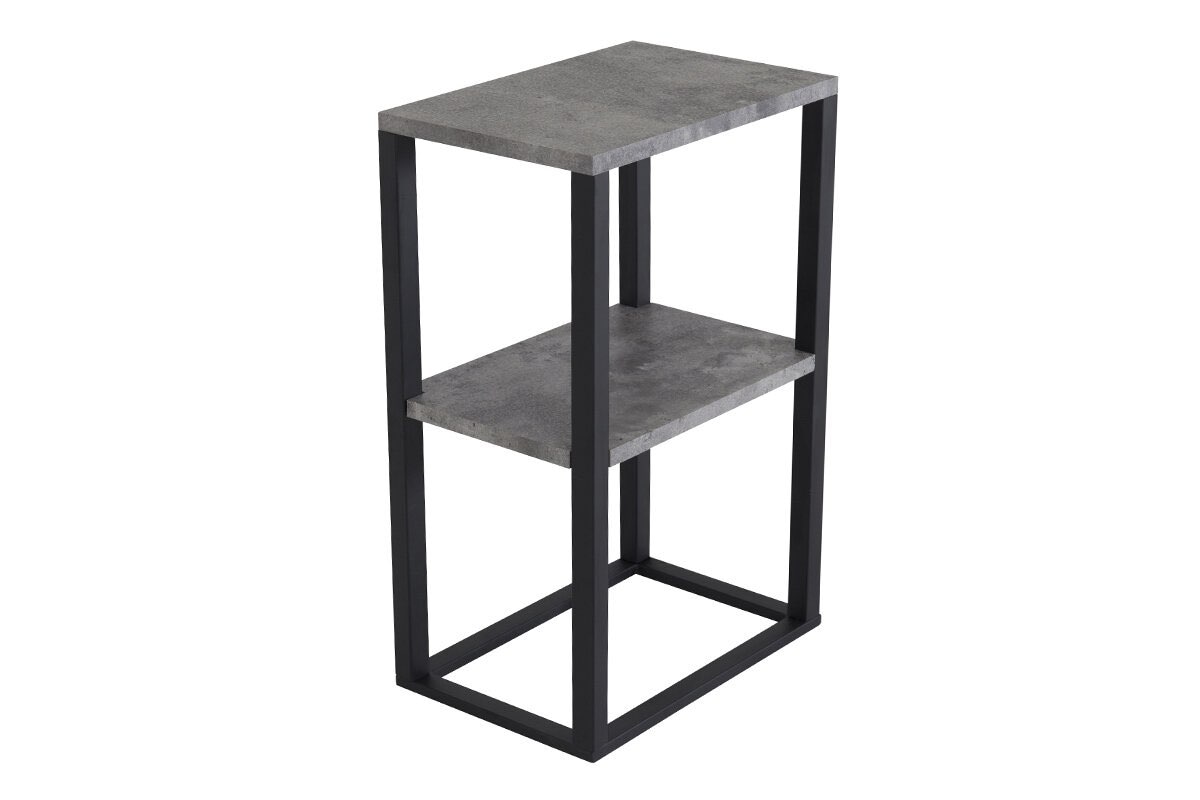 Venture Home Nachttisch "Rise, schmaler Nachttisch in heller Eschenoptik, 45 × 30 cm" Schlafzimmertisch, MDF, Papierlaminat, Metallrahmen, schlank, urban