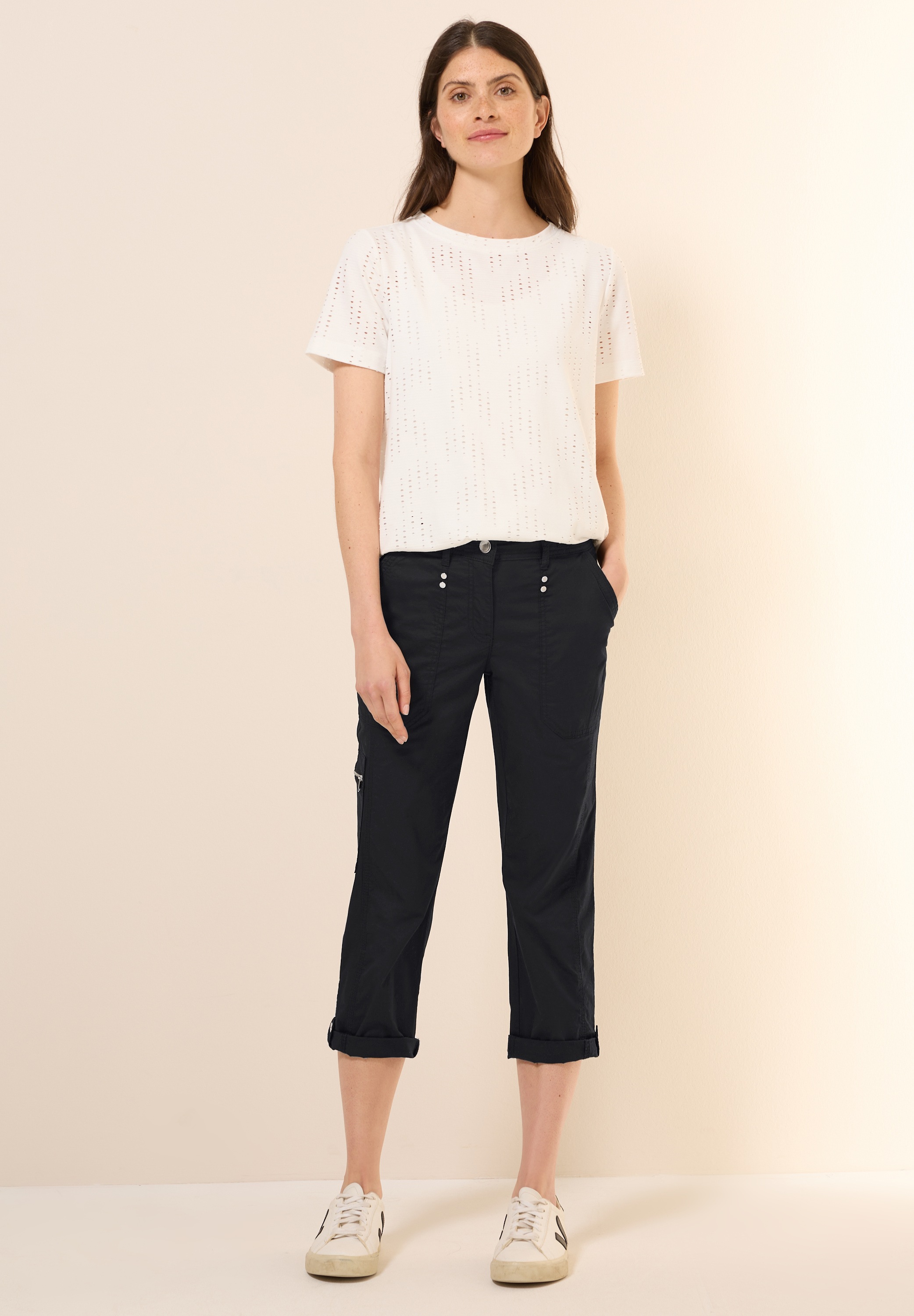 Thumbnail - Cecil Cargohose aus Baumwolle mit Stretchanteil