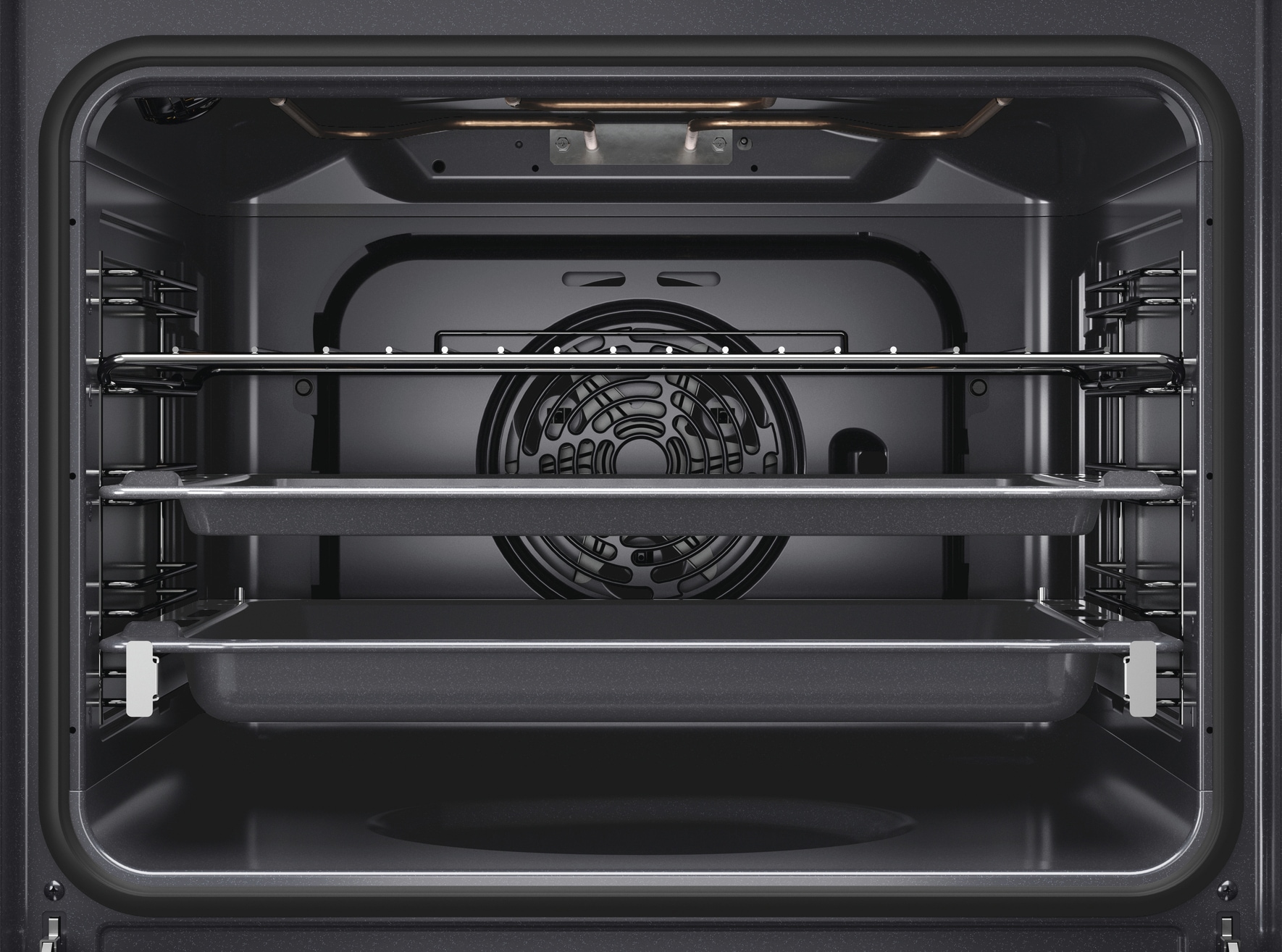 BAUKNECHT Backofen-Set »BAKO 780 Steam IND BL«, mit 1-fach-Teleskopauszug, (Set, 2 St.), GentleSteam - für ein saftiges Inneres und ein knuspriges Äußeres