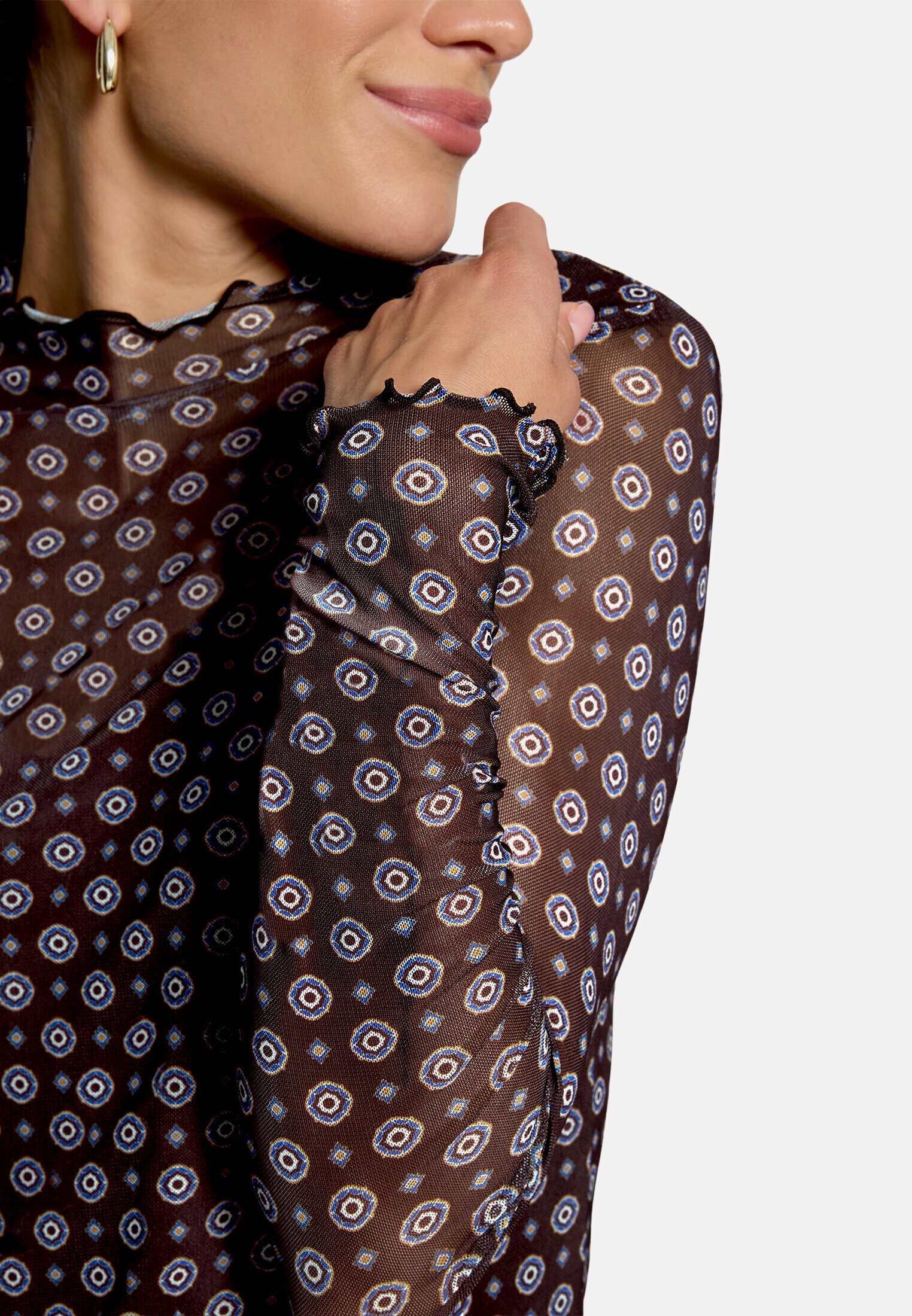 Zero Kurzarmshirt »Damen mit Muster« 1 Material