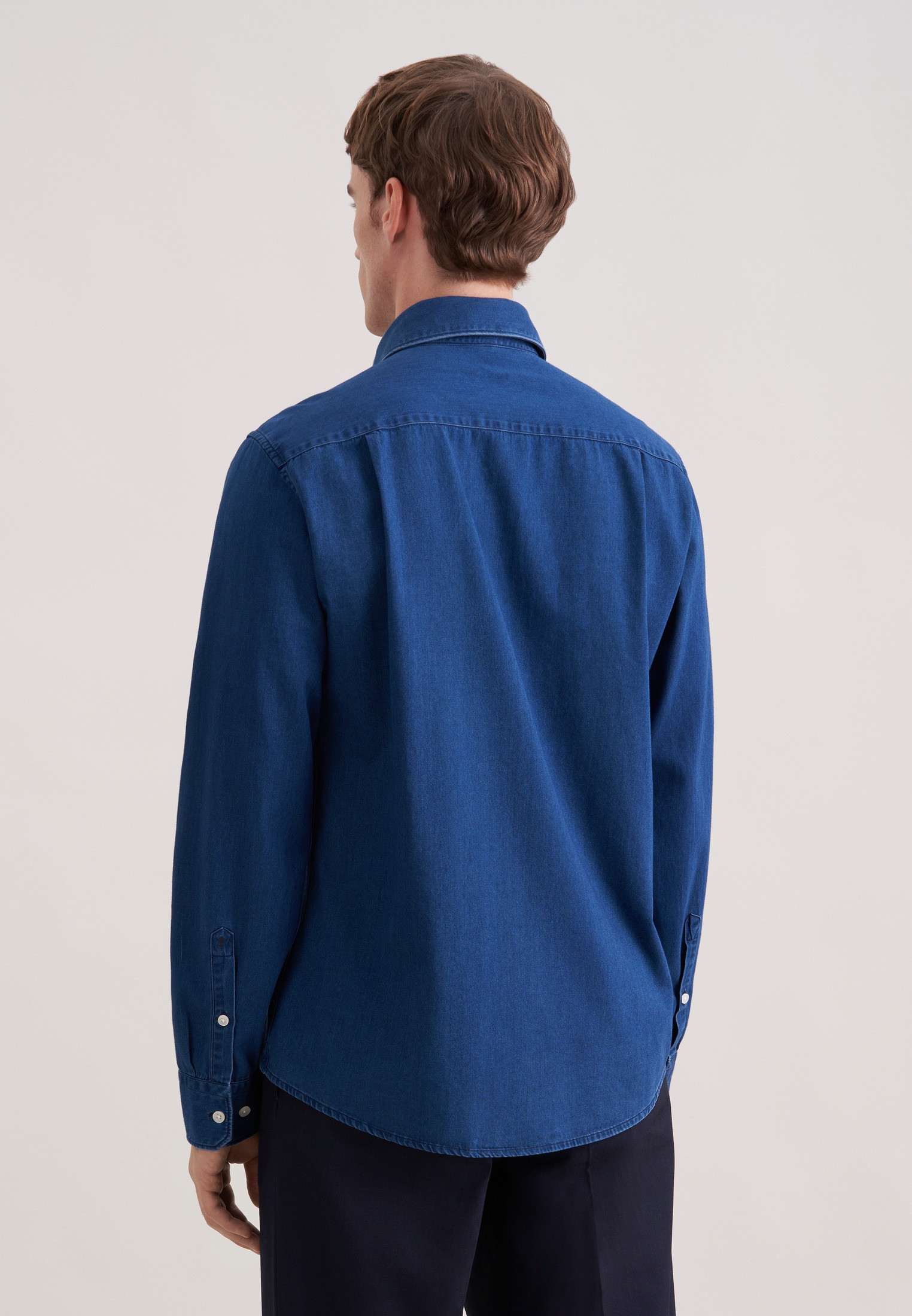 seidensticker Jeanshemd Regular 1/1 Kentkragen Denim günstig online kaufen