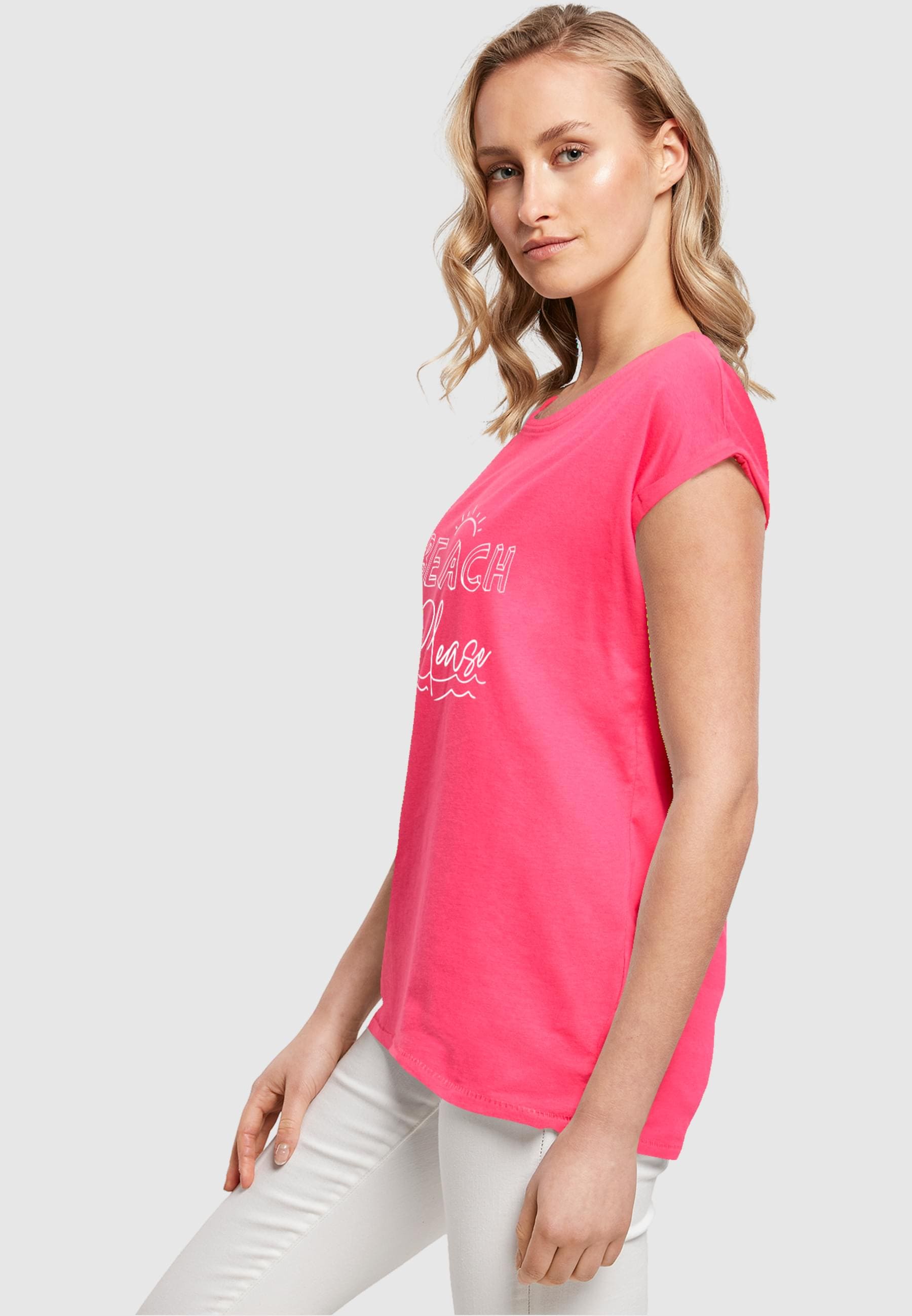 Merchcode T-Shirt »Damen Ladies Beach Please | Extended tlg.) (1 BAUR für Tee«, Shoulder bestellen