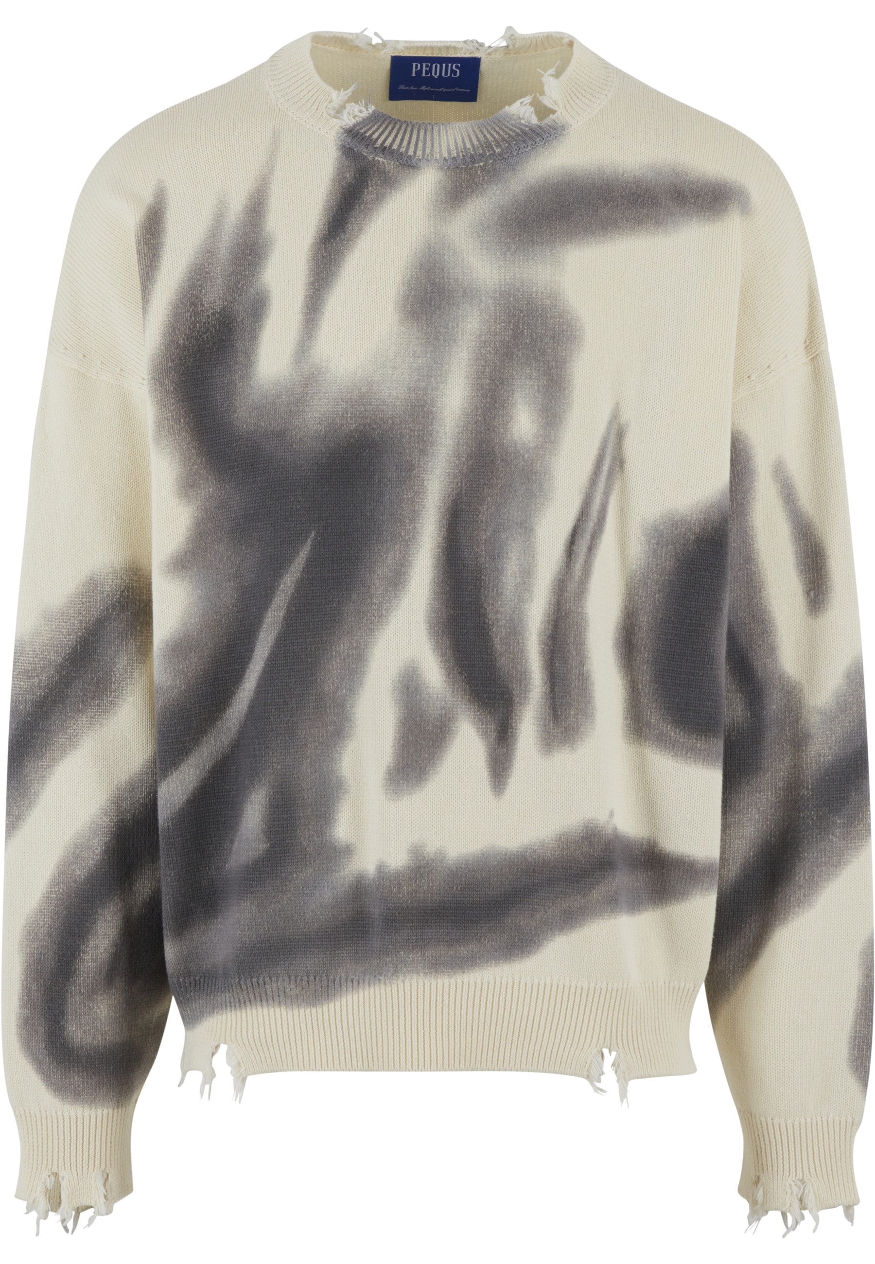 PEQUS Rundhalspullover "PEQUS PEQUS Smoked Knit Sweater" 1 Stk.