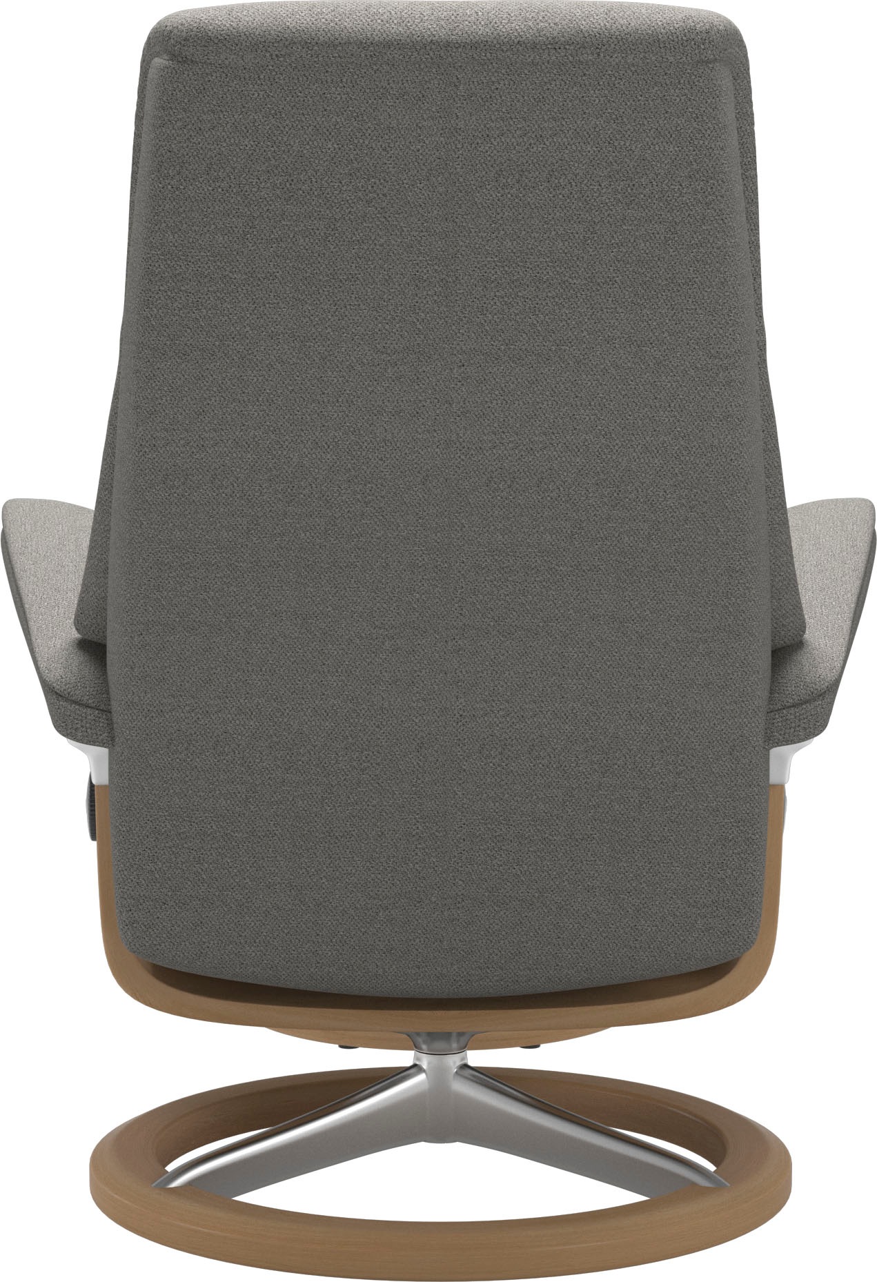 Stressless® Relaxsessel »View«, (Set, Relaxsessel mit Hocker), mit Signature Base, Größe M,Gestell Eiche