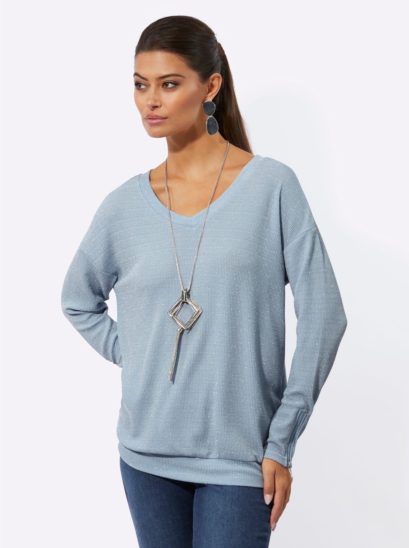 creation L Langarmshirt "Shirt" 1 Stk. tlg. günstig online kaufen