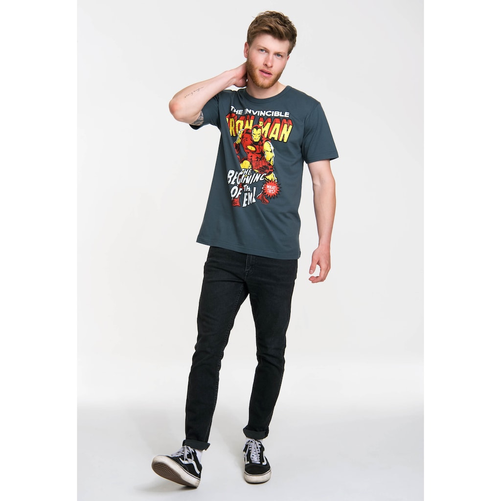 LOGOSHIRT T-Shirt »Iron Man Logo - Marvel«