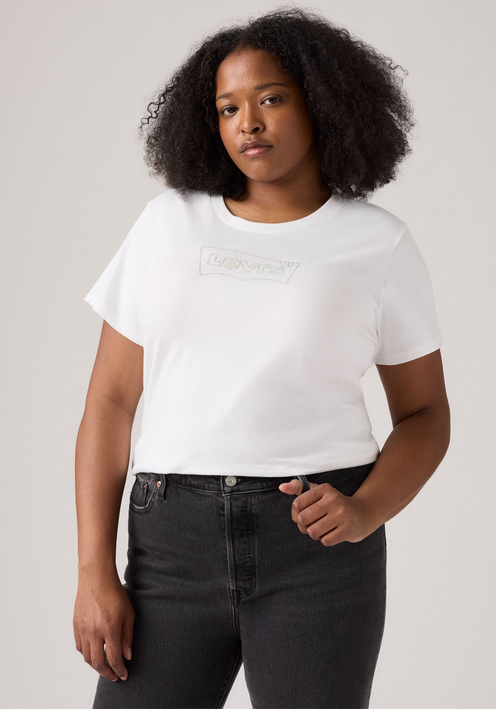 Levi's® Plus T-Shirt »Perfect Tee«, mit Batwing-Logo