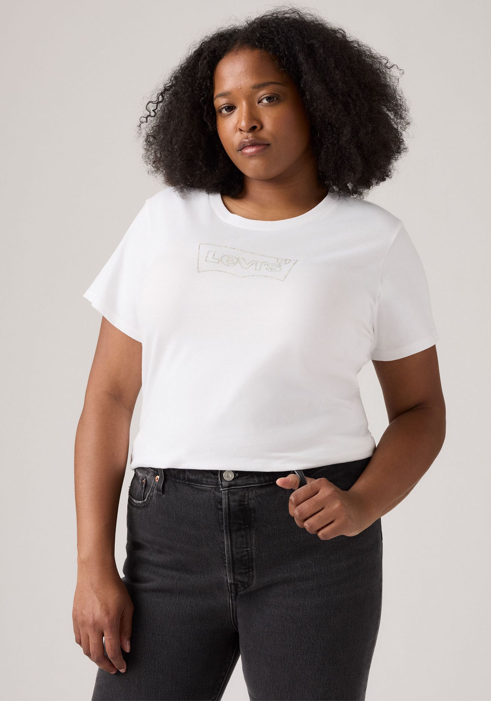 Levis Plus T-Shirt "Perfect Tee", mit Batwing-Logo günstig online kaufen