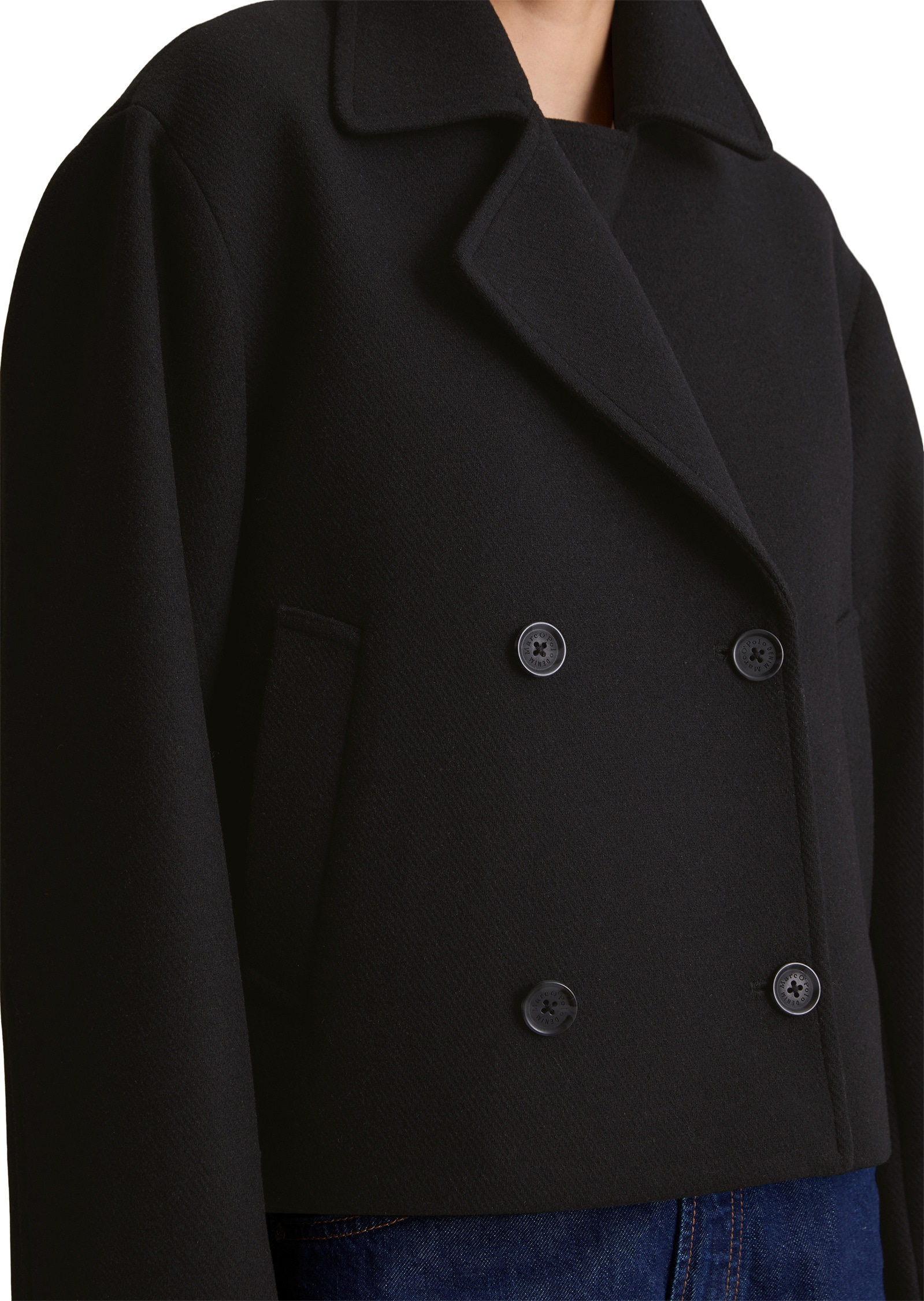 Marc O'Polo DENIM Outdoorjacke »mit recycelter Wolle«