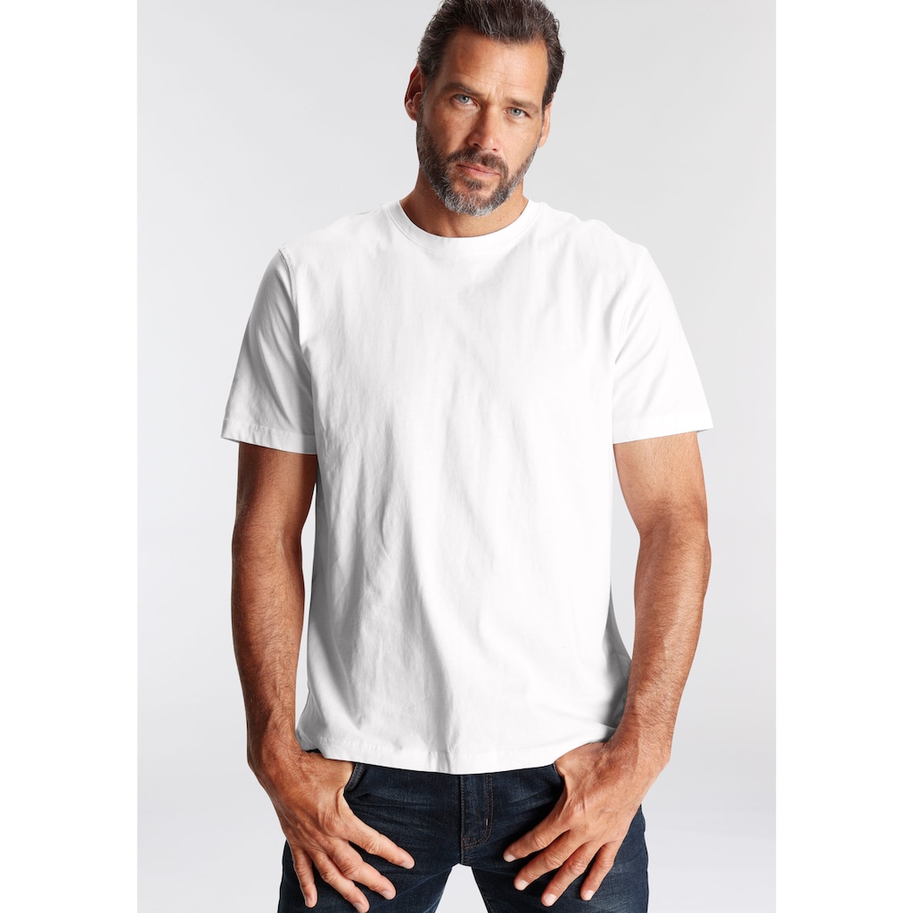 Man's World T-Shirt, (Packung, 3 tlg., 3er-Pack), perfekt als Unterzieh- T-shirt