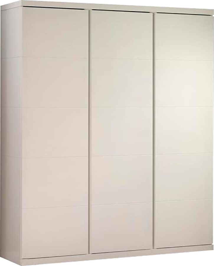 Vipack Kleiderschrank, (Made in Europe), Geräumiger 3-trg. Kleiderschrank in gradlinigem Design, Ausf. Weiß